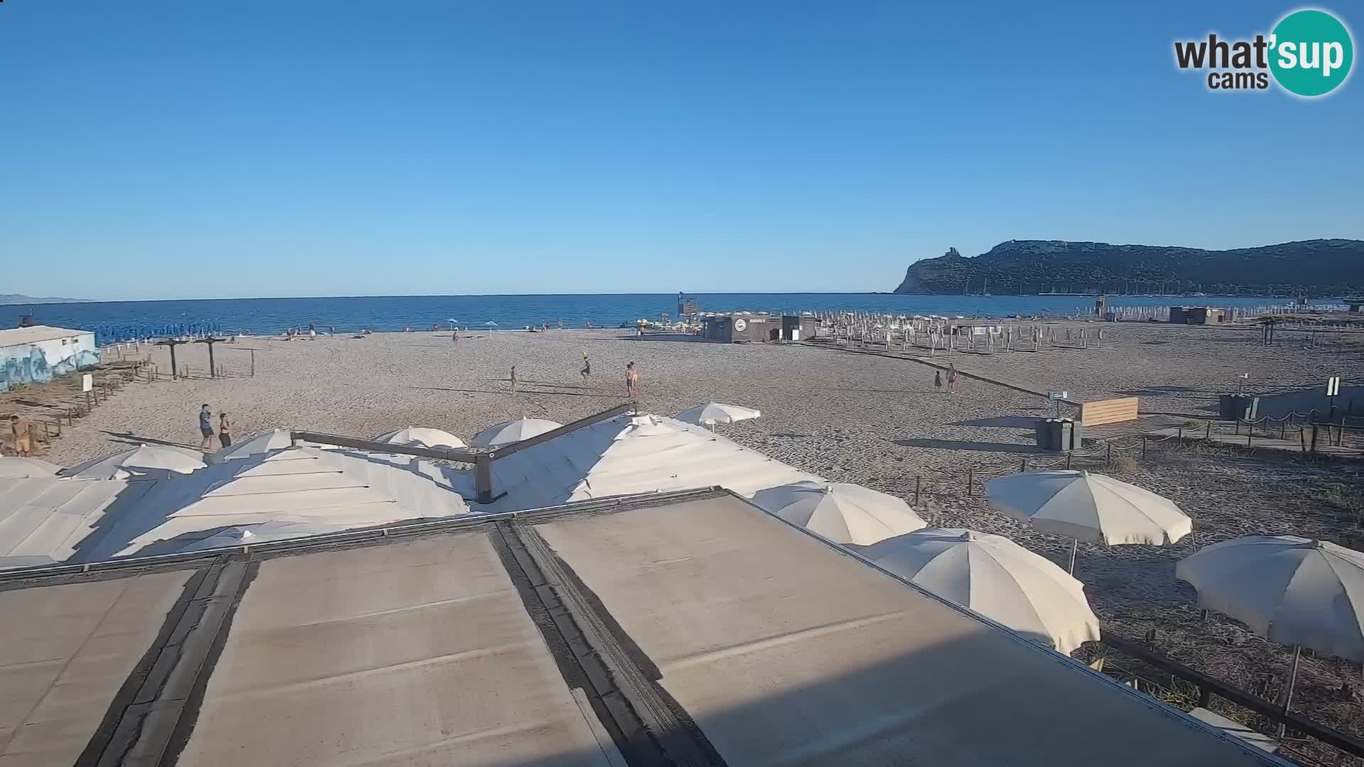 Poetto beach webcam | Cagliari | Sardinija