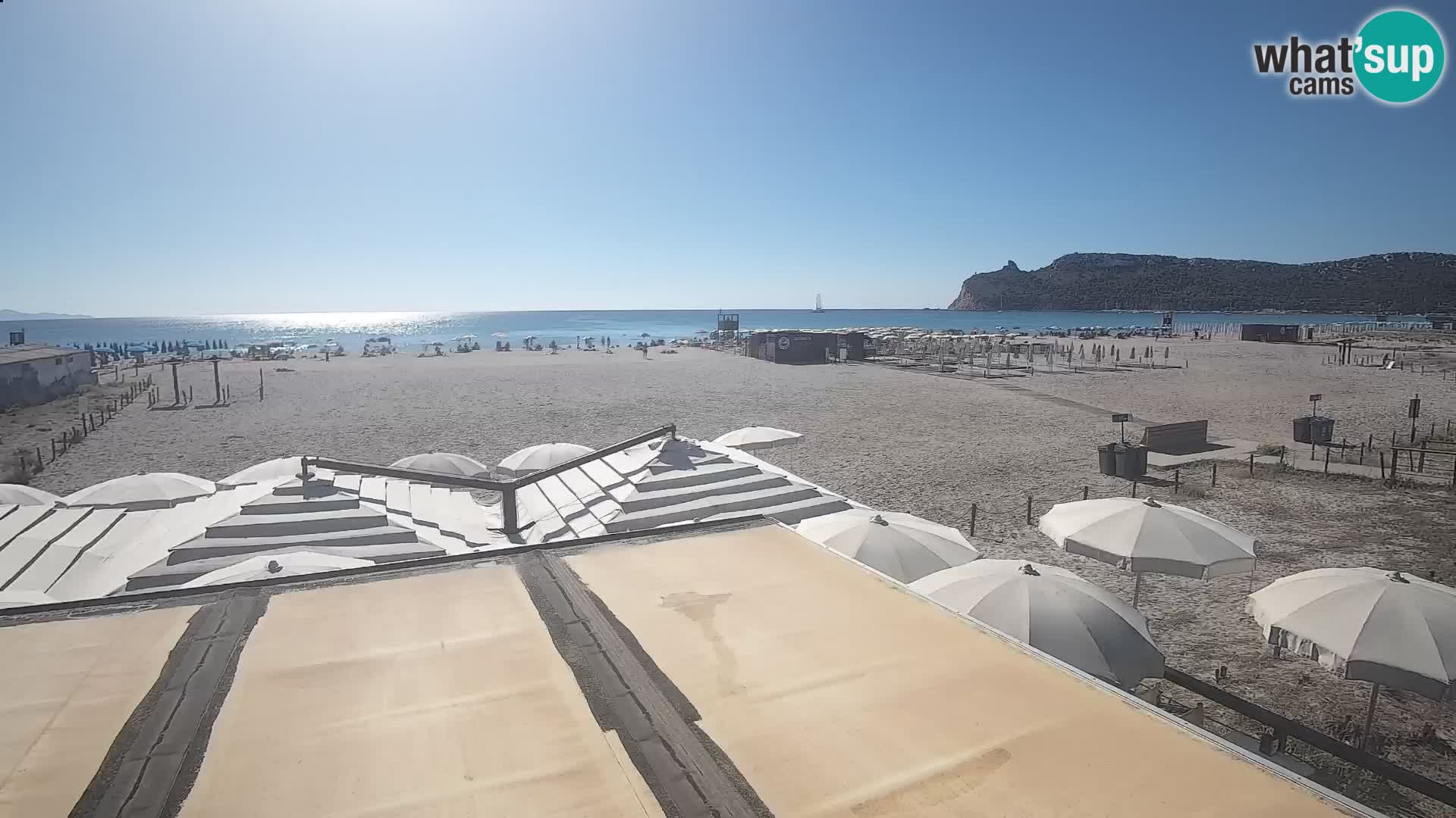 Poetto beach webcam | Cagliari | Sardinija