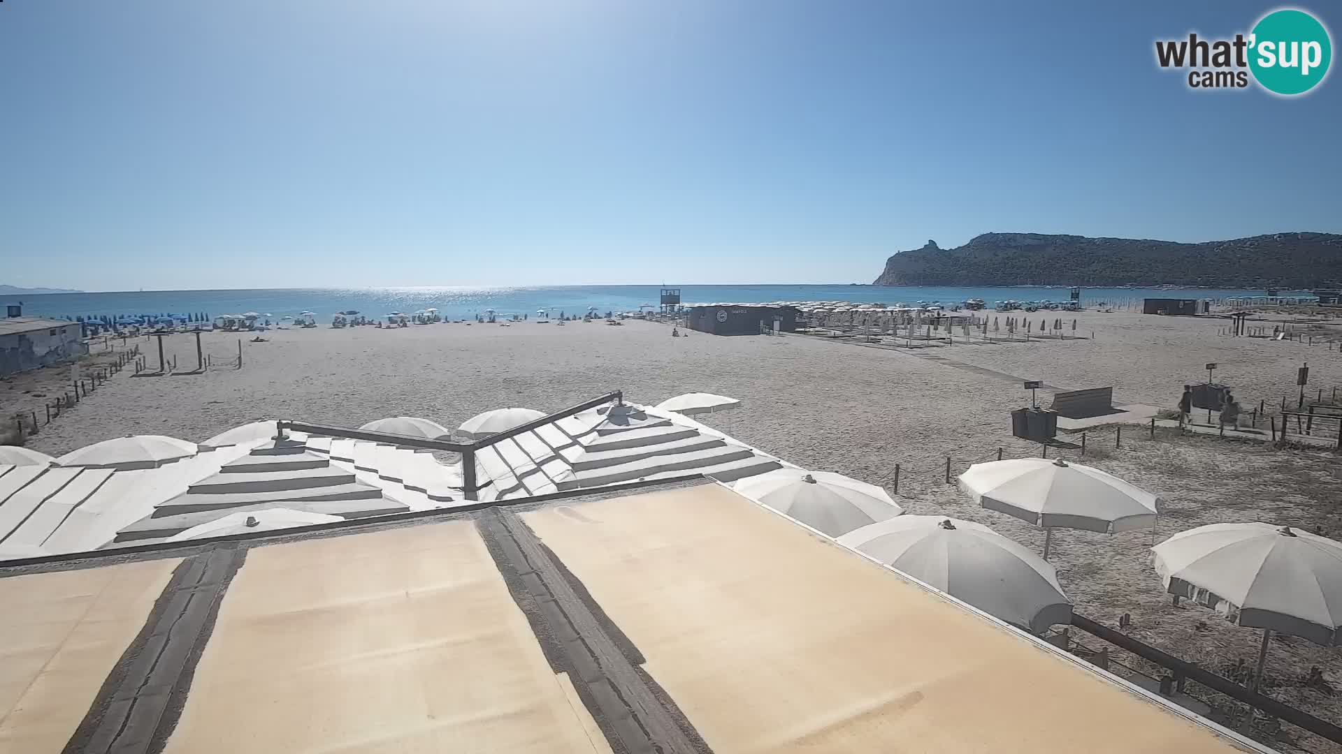 Poetto beach webcam | Cagliari | Sardinija