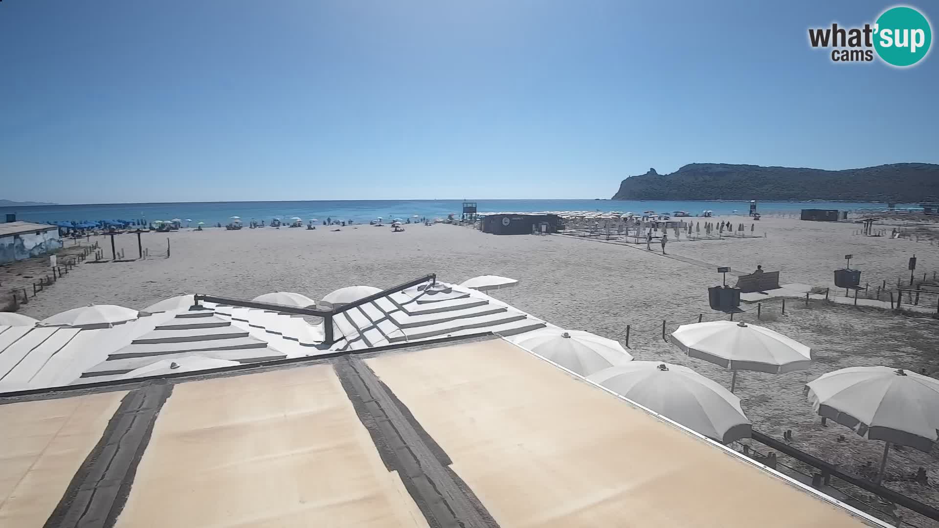 Poetto beach webcam | Cagliari | Sardinija