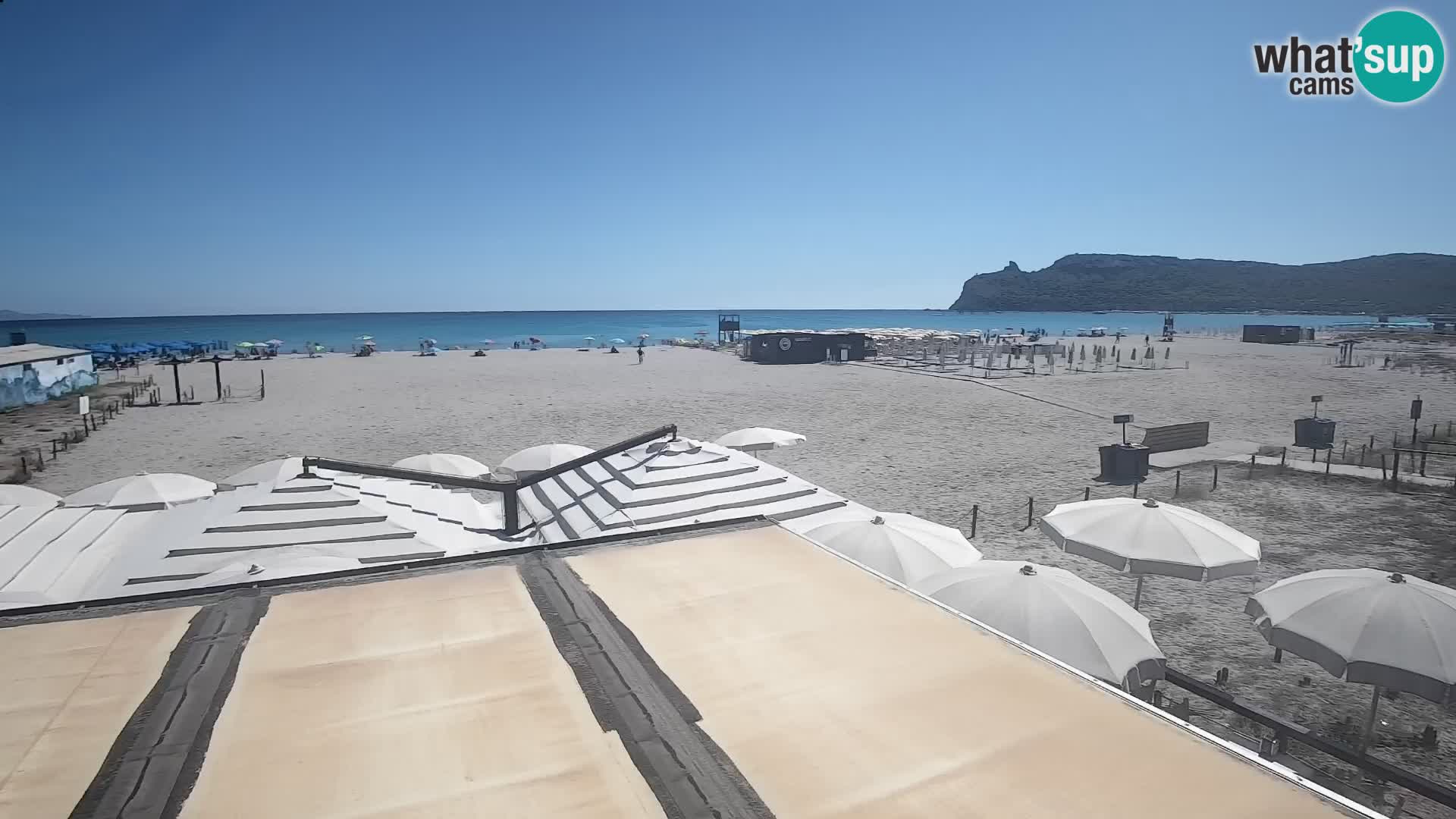 Poetto beach webcam | Cagliari | Sardinija