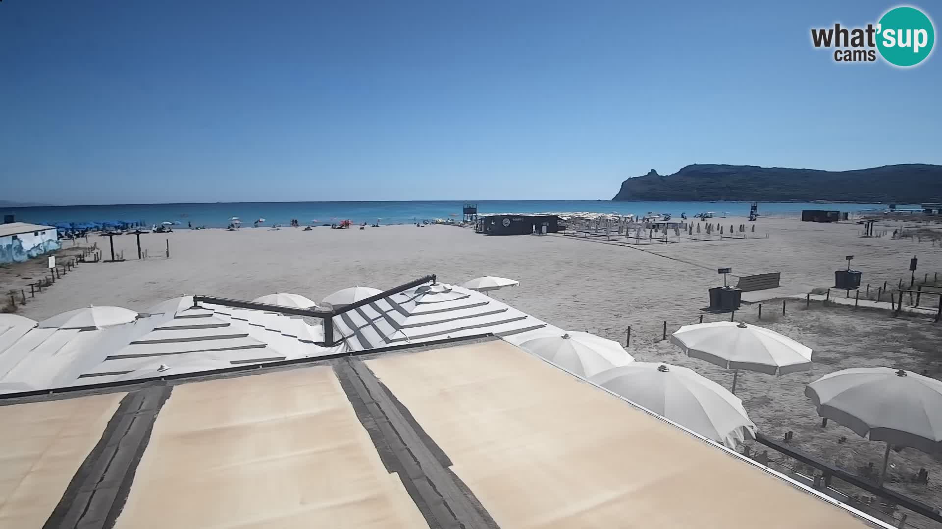 Poetto beach webcam | Cagliari | Sardinija