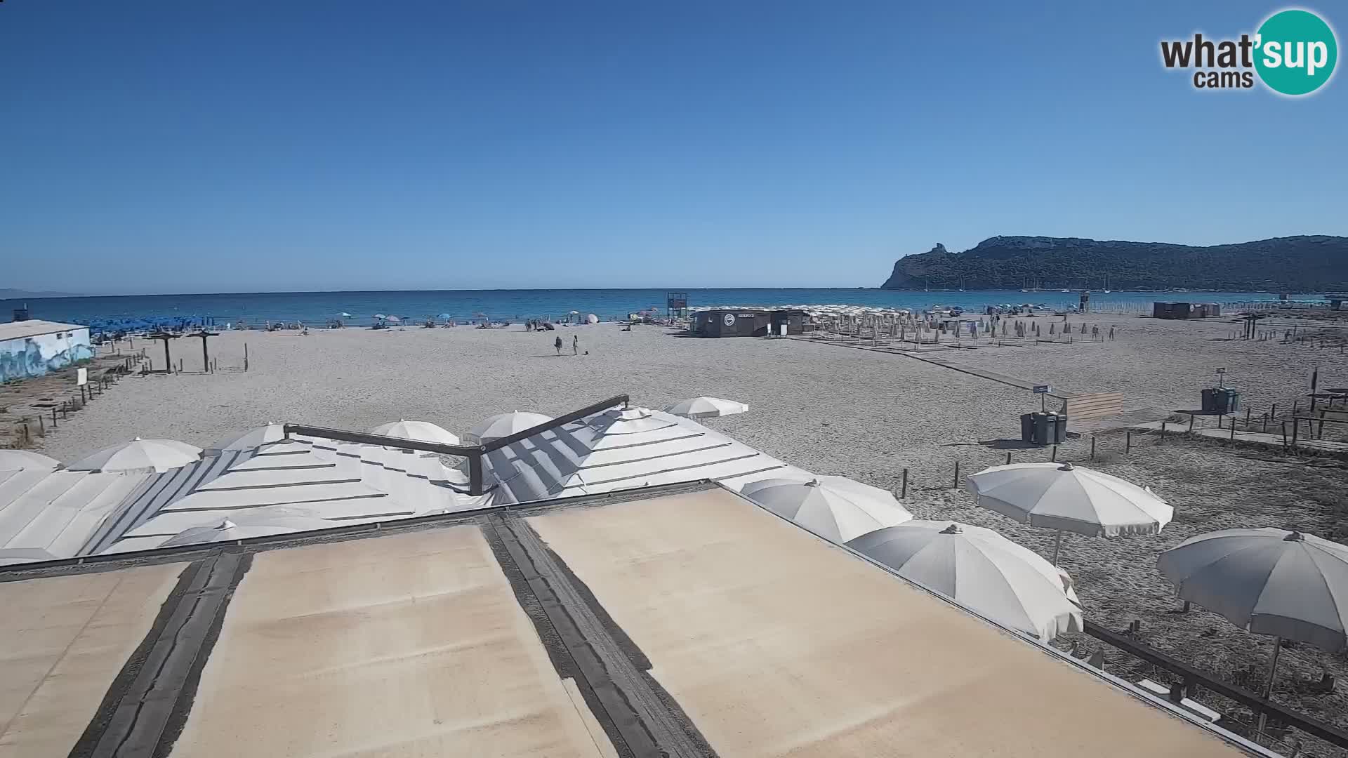 Poetto beach webcam | Cagliari | Sardinija