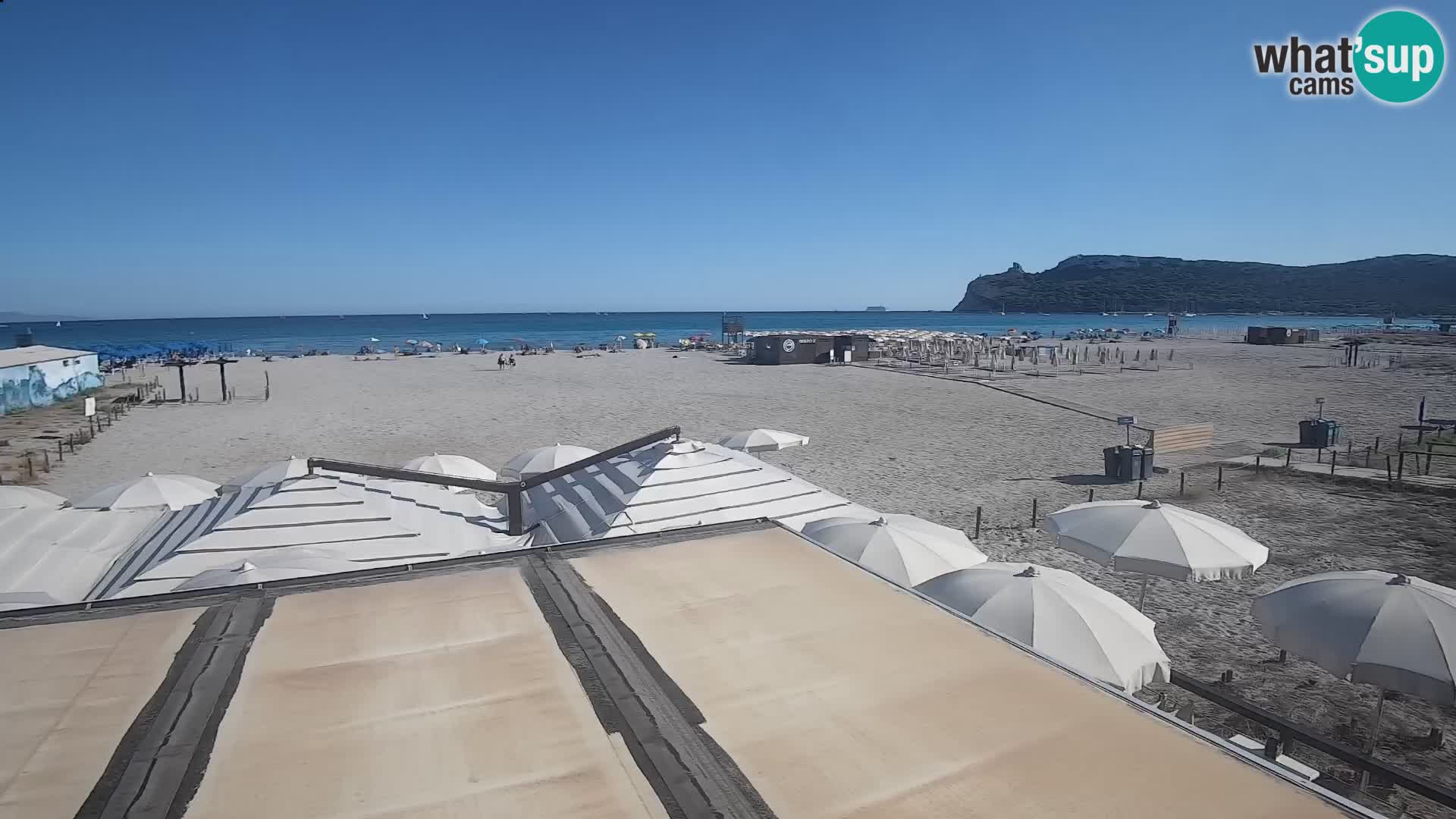 Poetto beach webcam | Cagliari | Sardinija