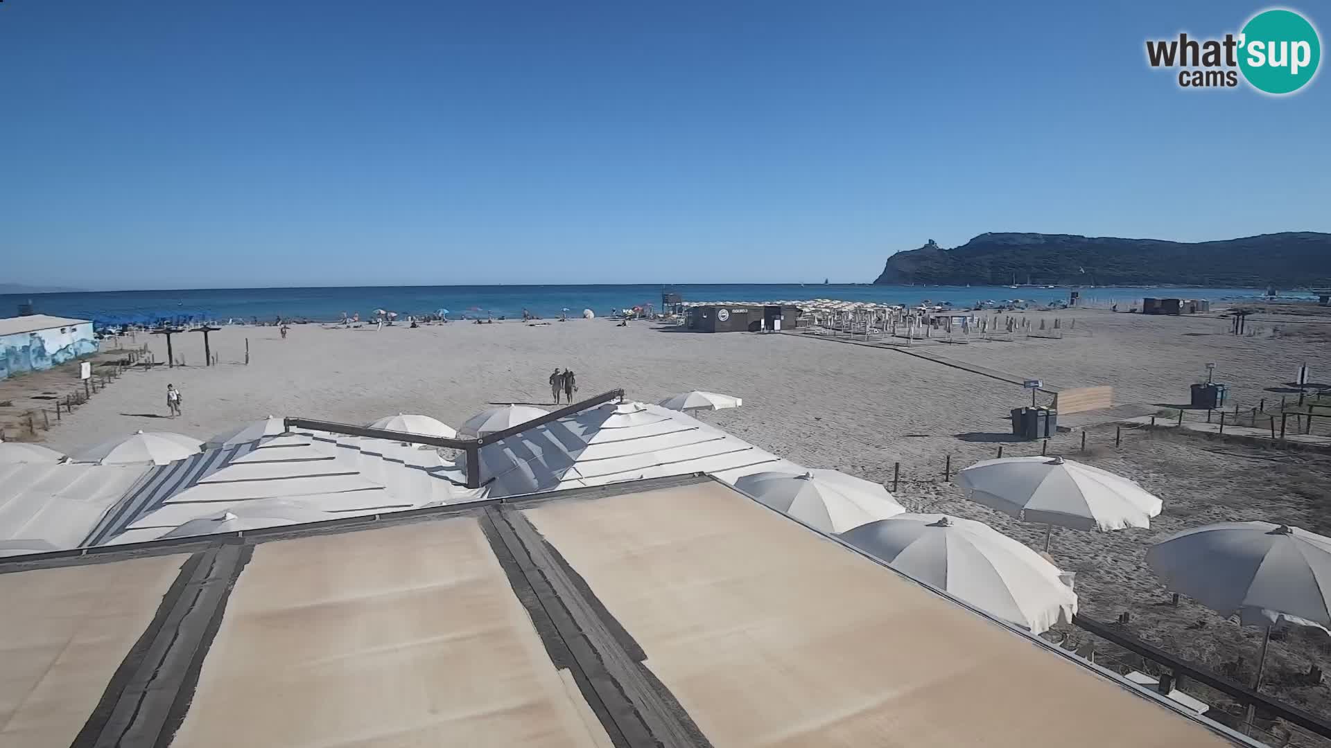 Poetto beach webcam | Cagliari | Sardinija