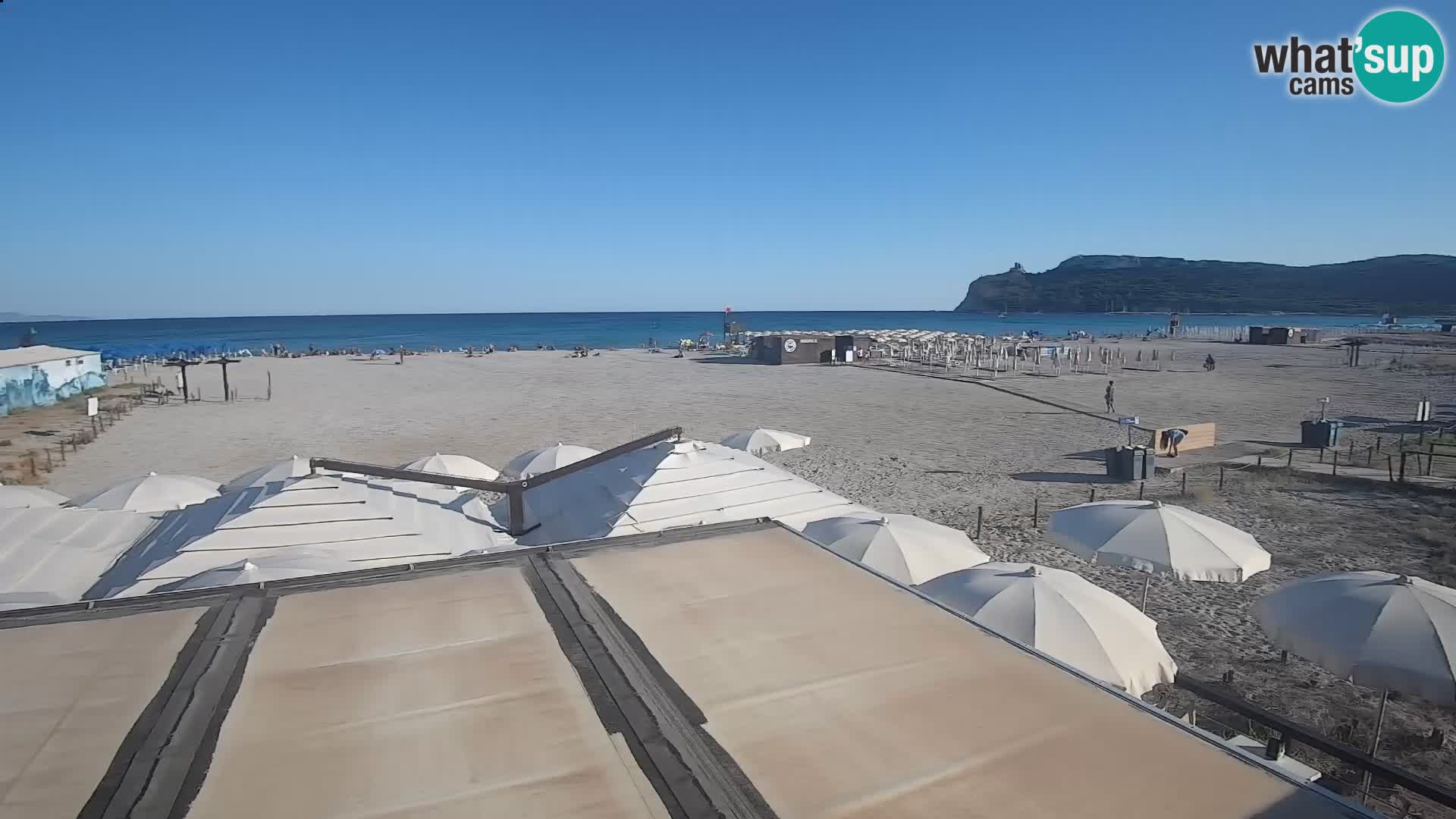 Poetto beach webcam | Cagliari | Sardinija