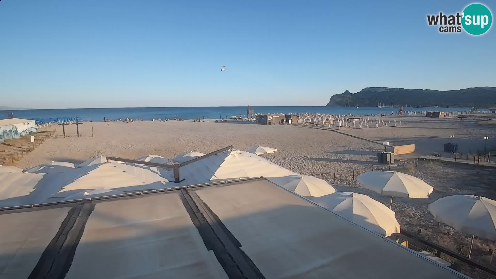Webcam plage de Poetto | Cagliari | Sardaigne