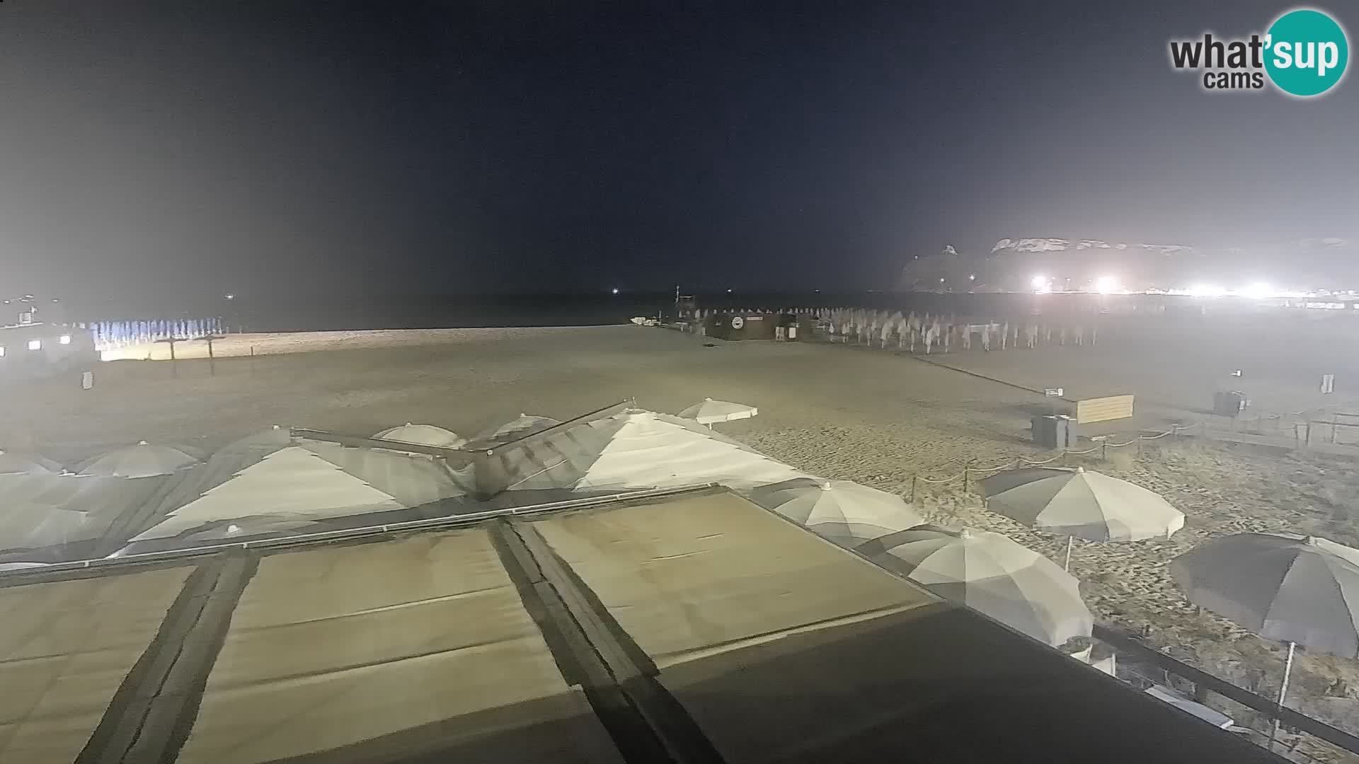 Poetto beach webcam | Cagliari | Sardinija