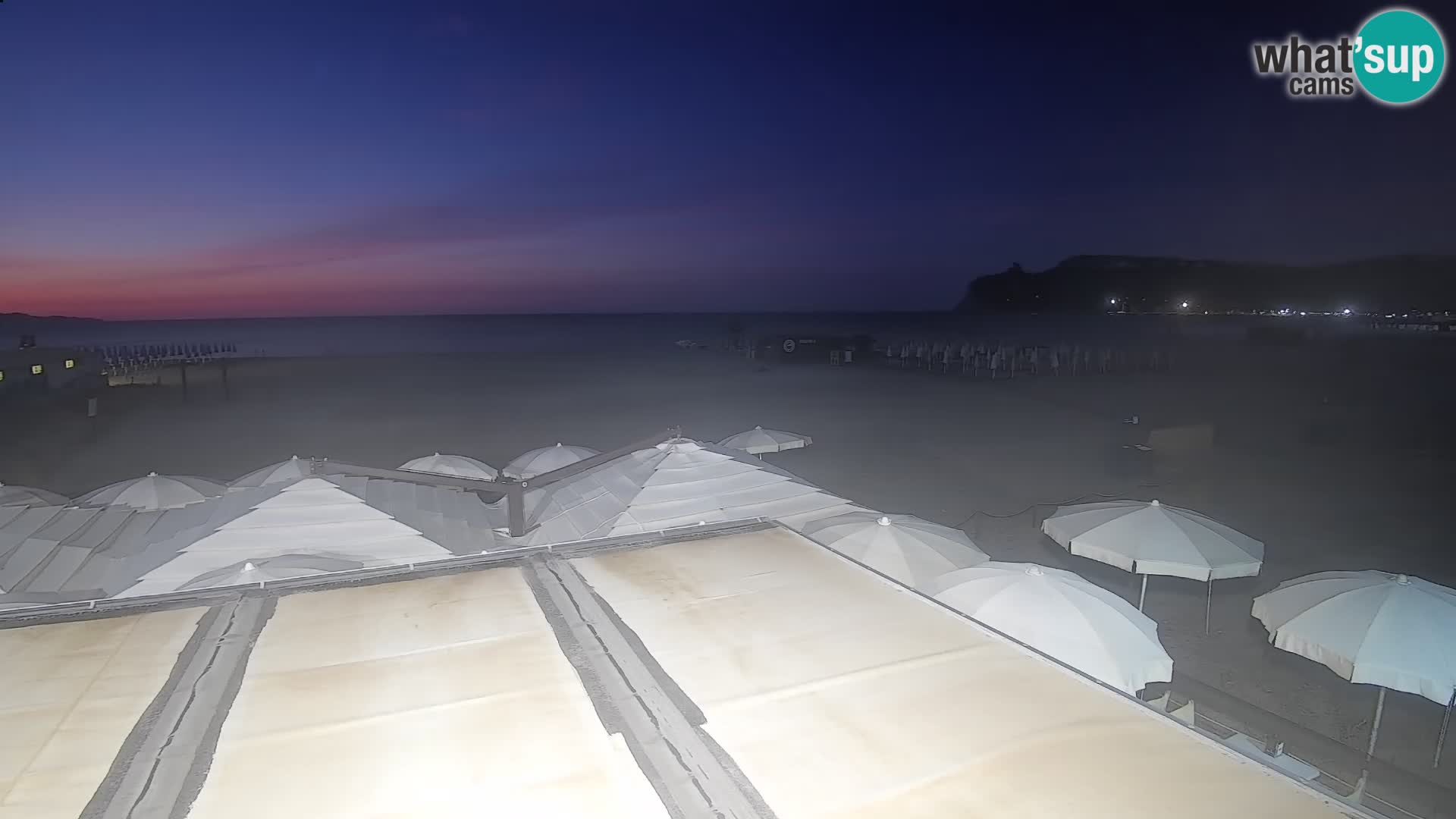 Poetto beach webcam | Cagliari | Sardinija