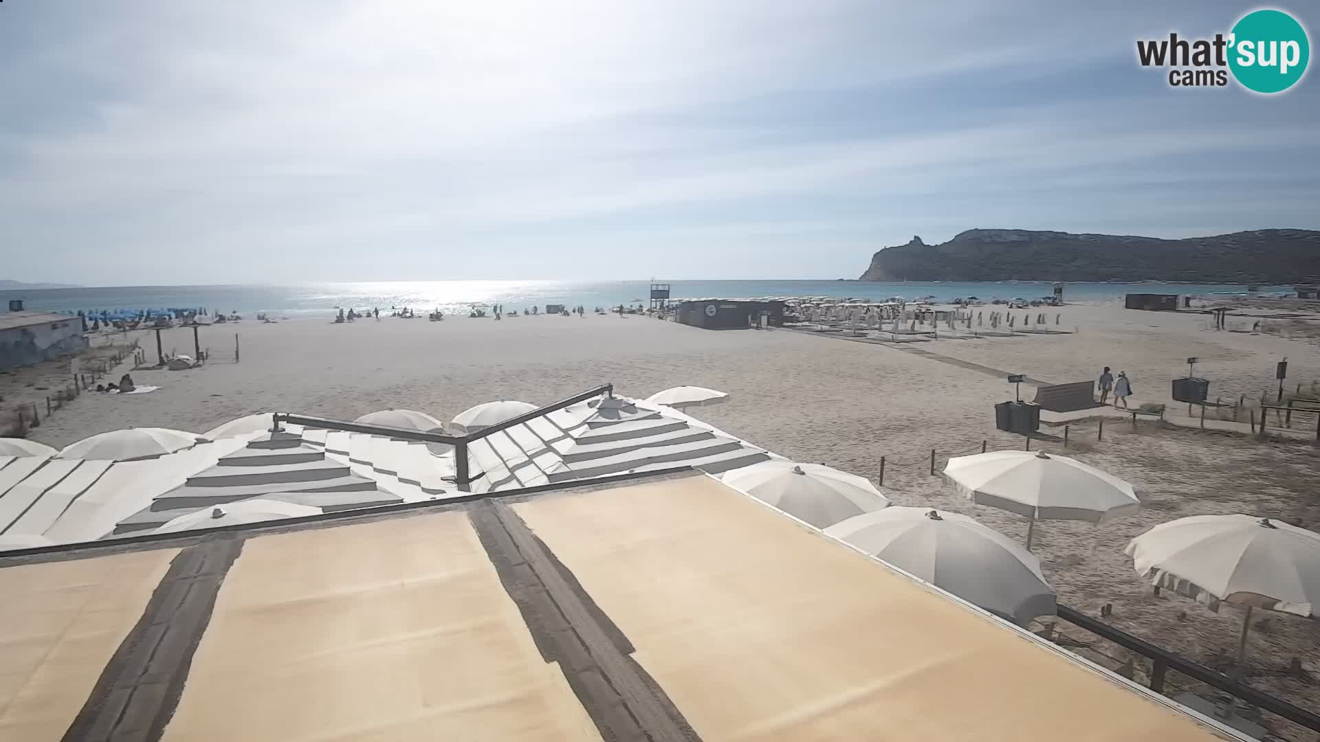 Poetto beach webcam | Cagliari | Sardinija