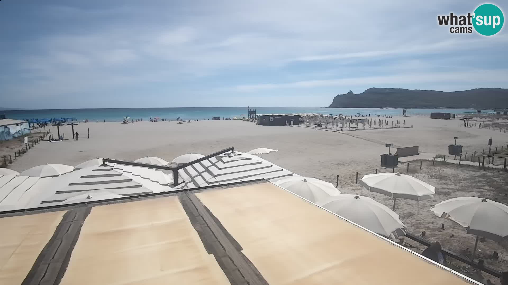 Poetto beach webcam | Cagliari | Sardinija