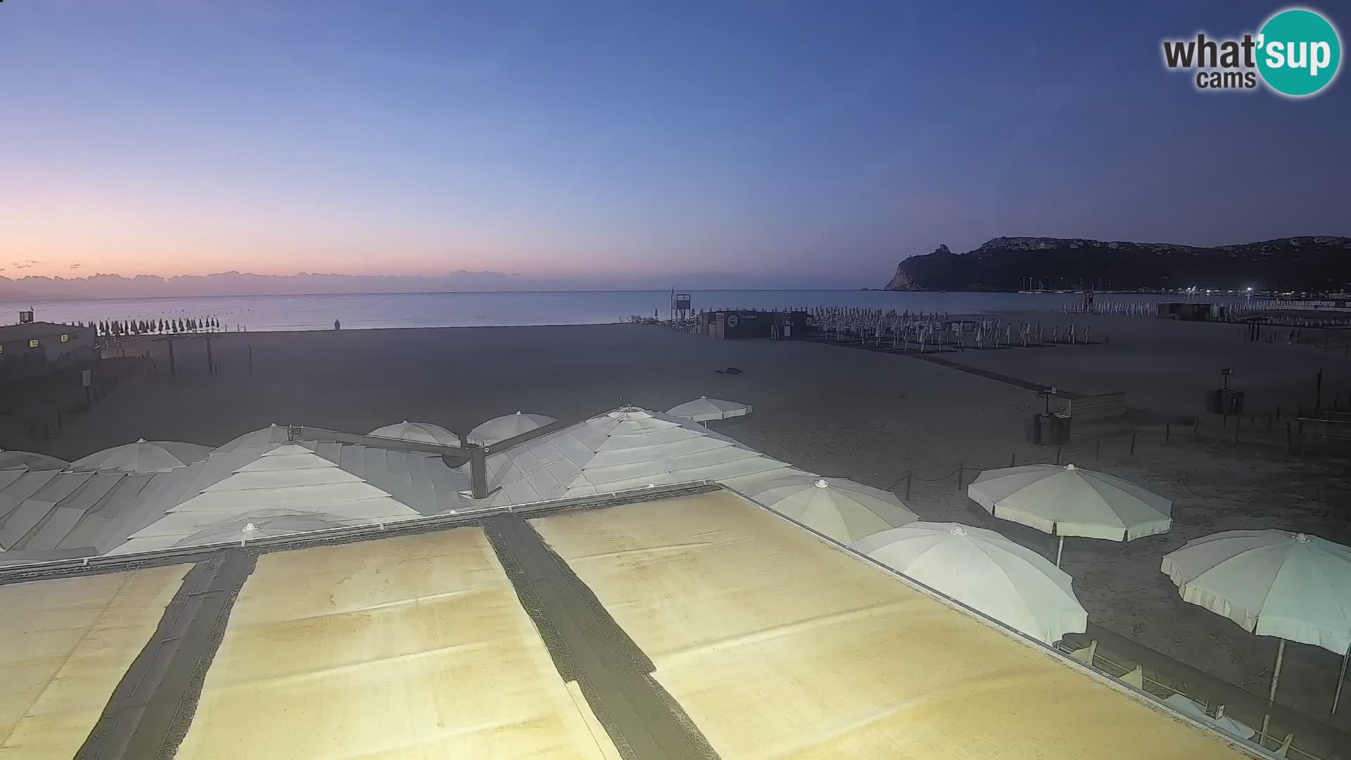 Webcam plage de Poetto | Cagliari | Sardaigne