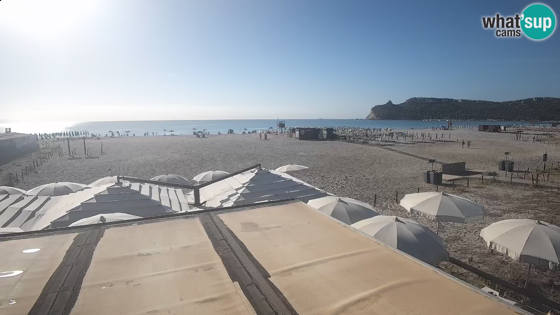 Poetto beach webcam | Cagliari | Sardinija