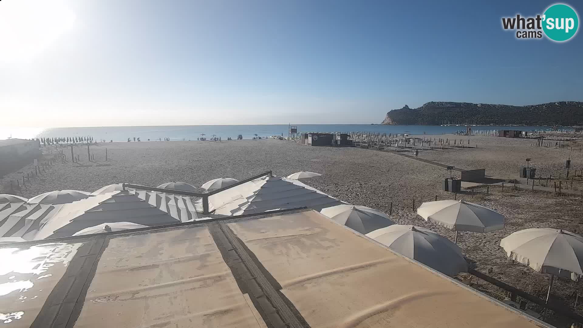 Poetto beach webcam | Cagliari | Sardinija