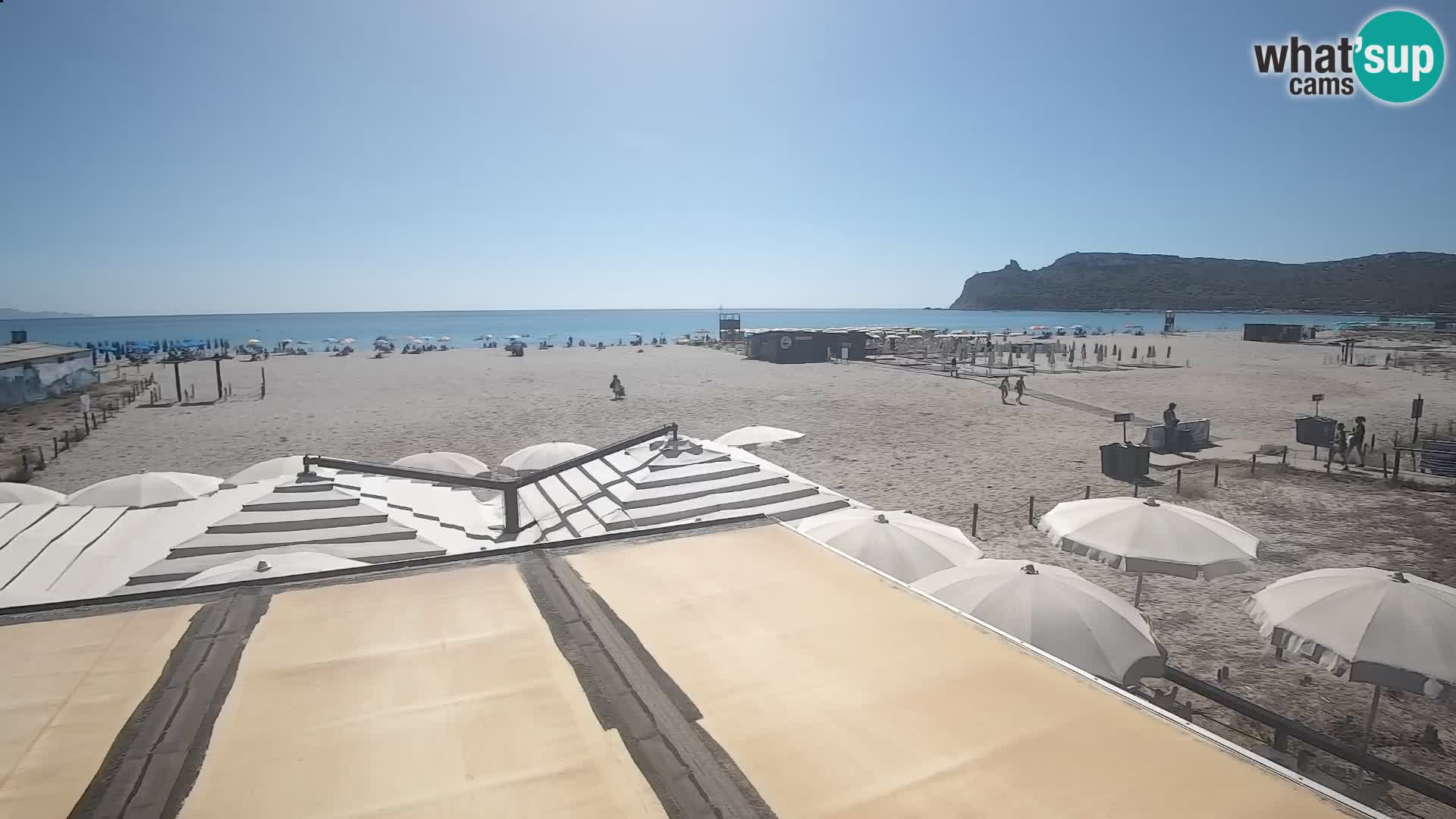 Poetto beach webcam | Cagliari | Sardinija