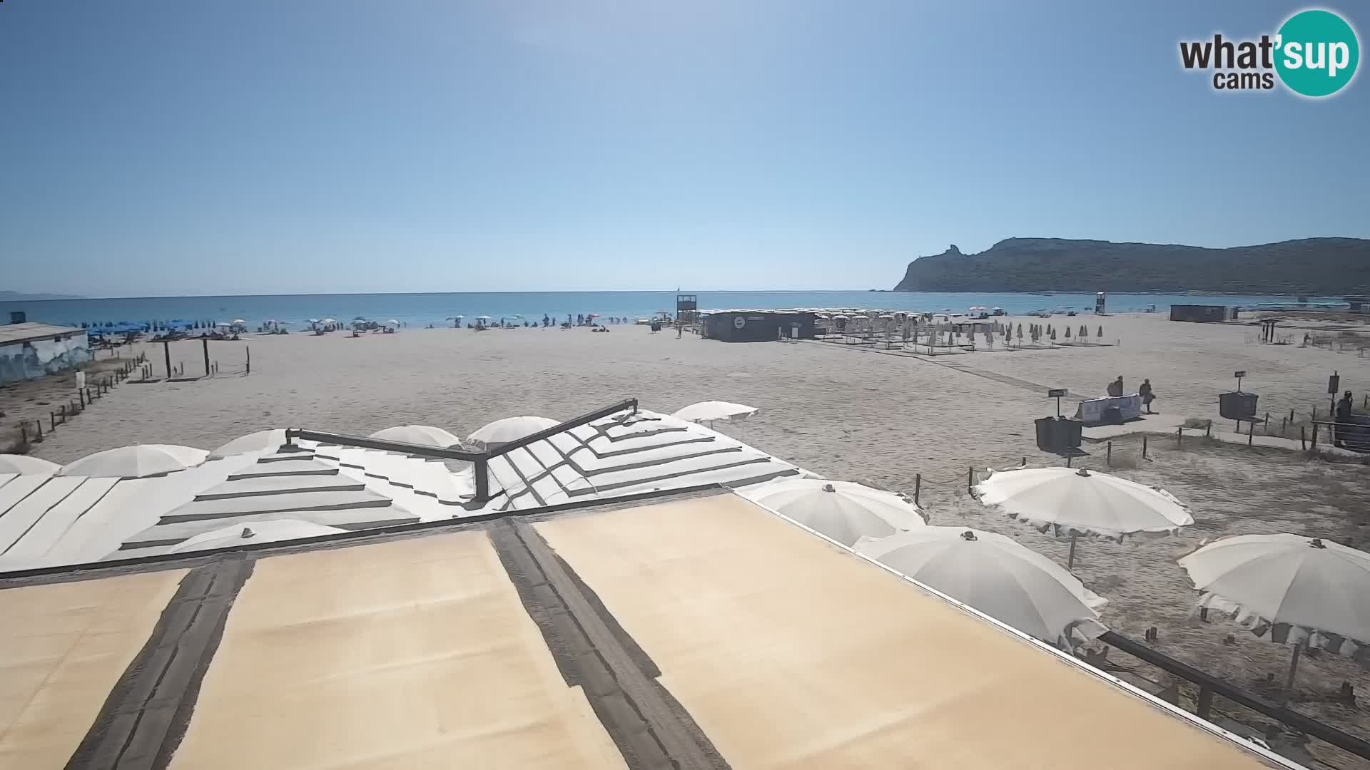 Poetto beach webcam | Cagliari | Sardinija