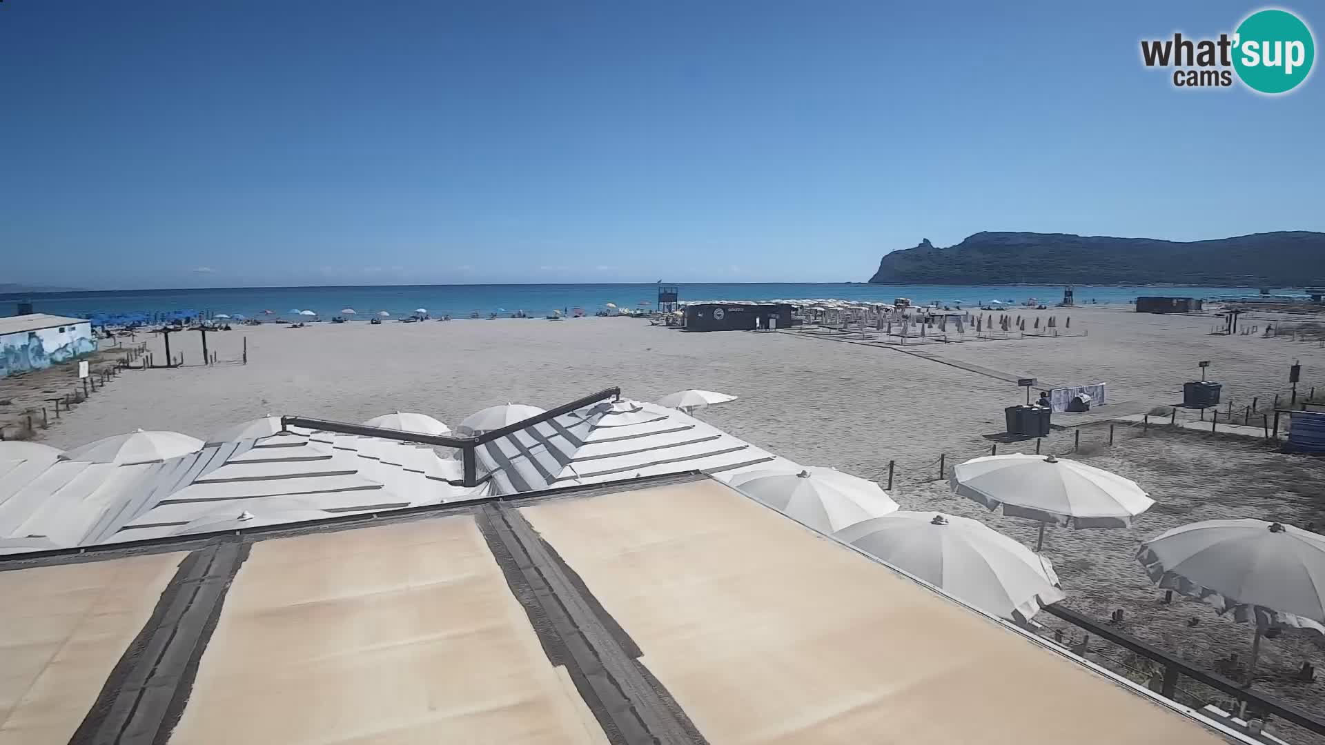 Poetto beach webcam | Cagliari | Sardinija