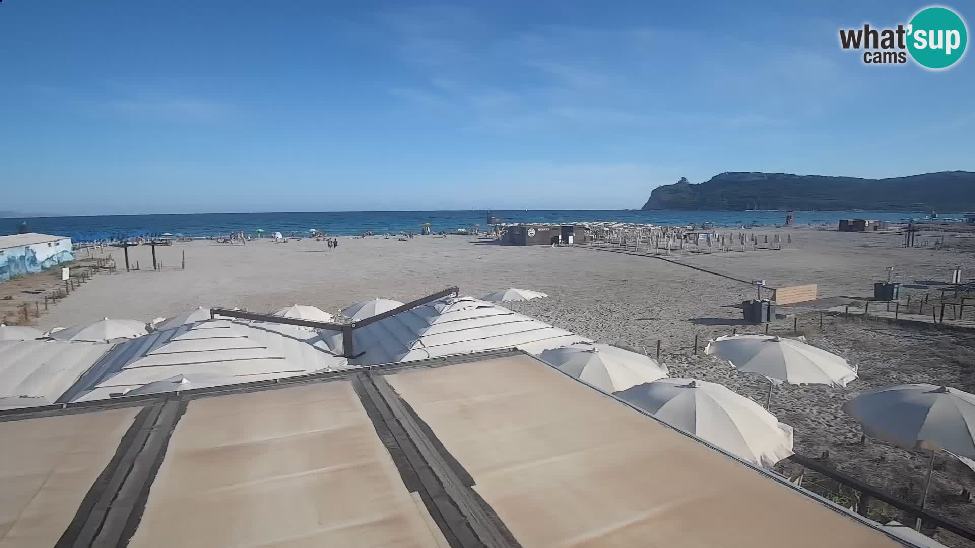 Poetto beach webcam | Cagliari | Sardinija