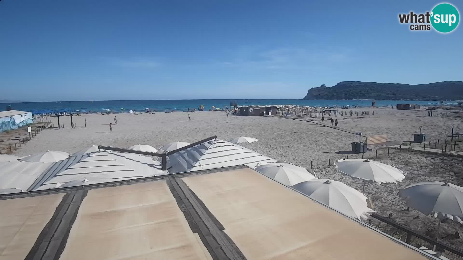 Poetto beach webcam | Cagliari | Sardinija