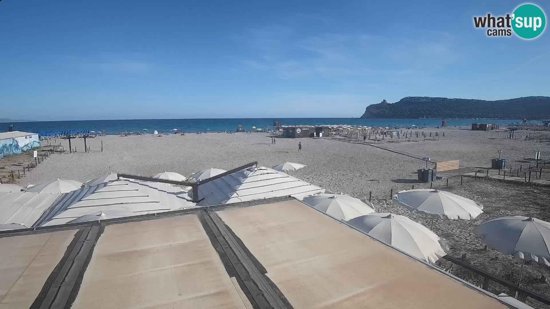 Poetto beach webcam | Cagliari | Sardinija