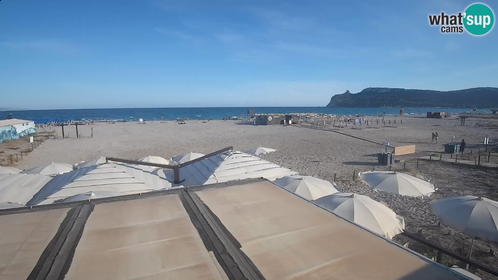 Poetto beach webcam | Cagliari | Sardinija