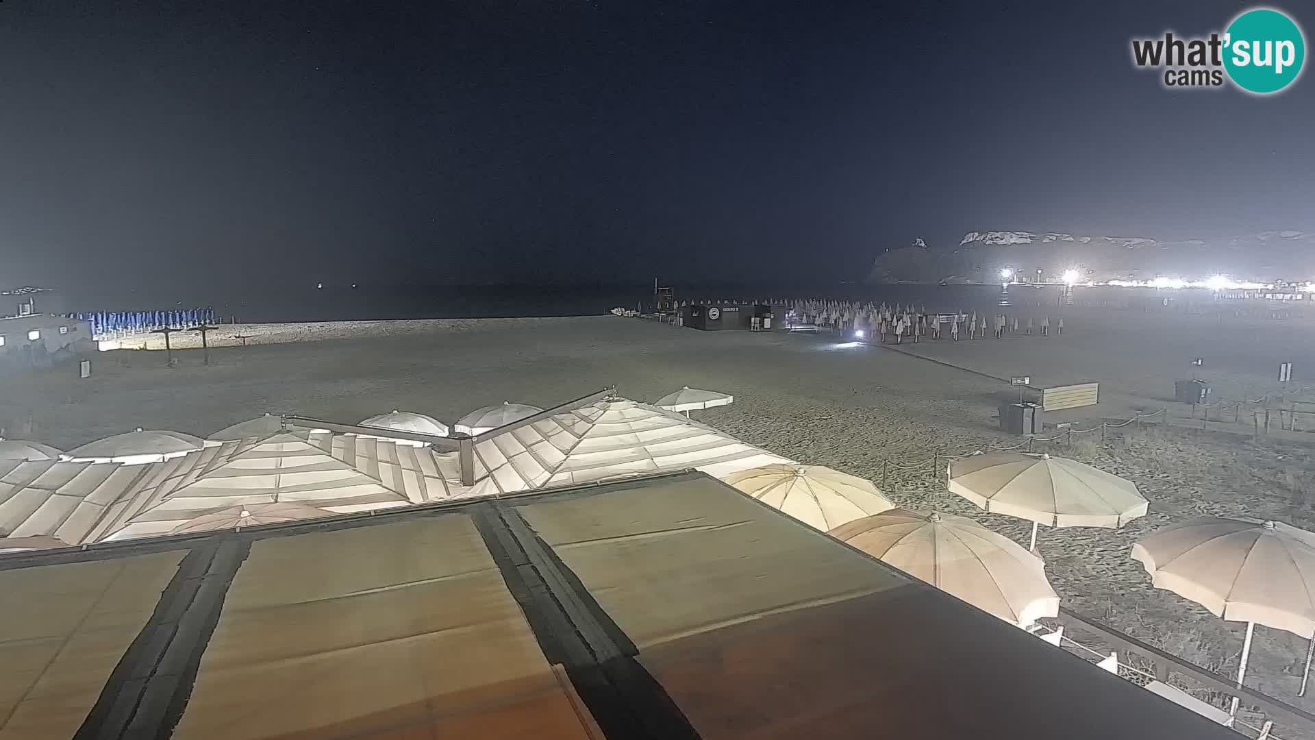 Poetto beach webcam | Cagliari | Sardinija