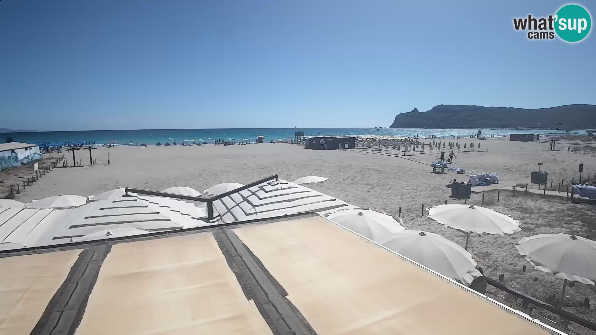 Webcam plage de Poetto | Cagliari | Sardaigne