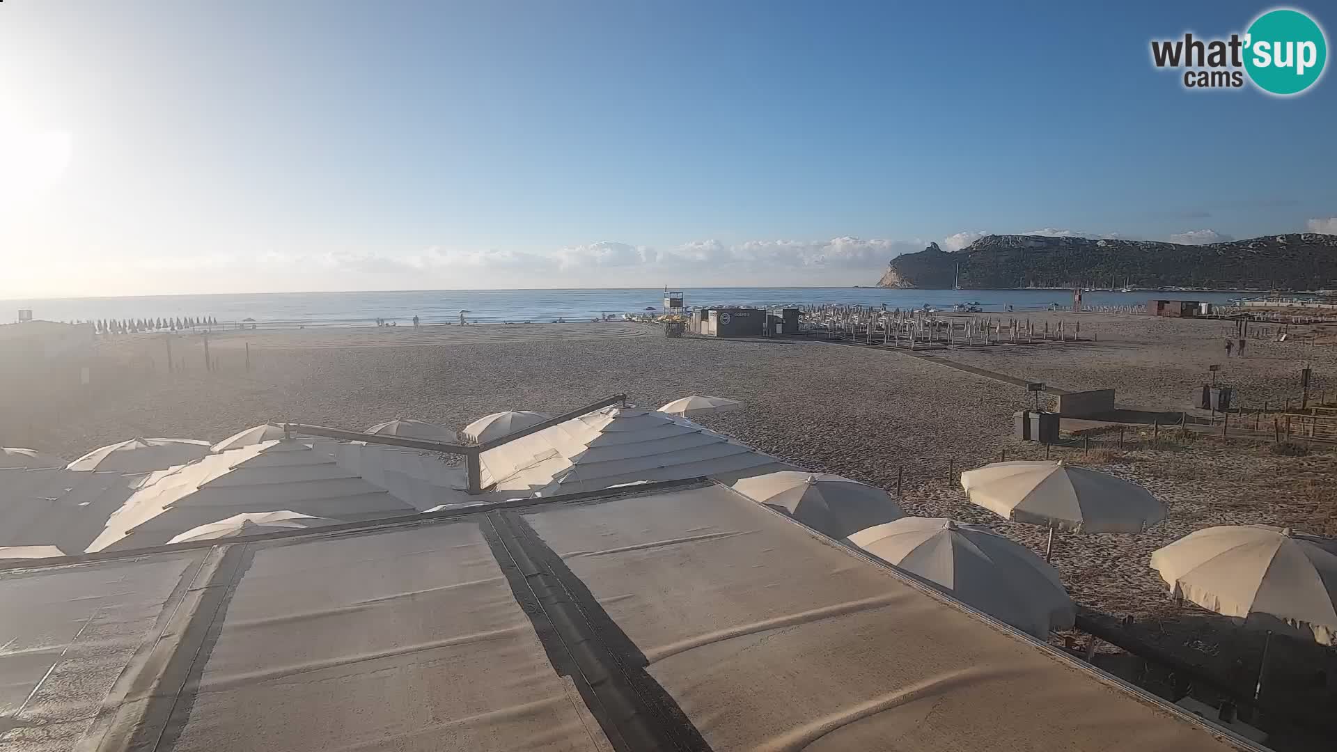 Poetto beach webcam | Cagliari | Sardinija