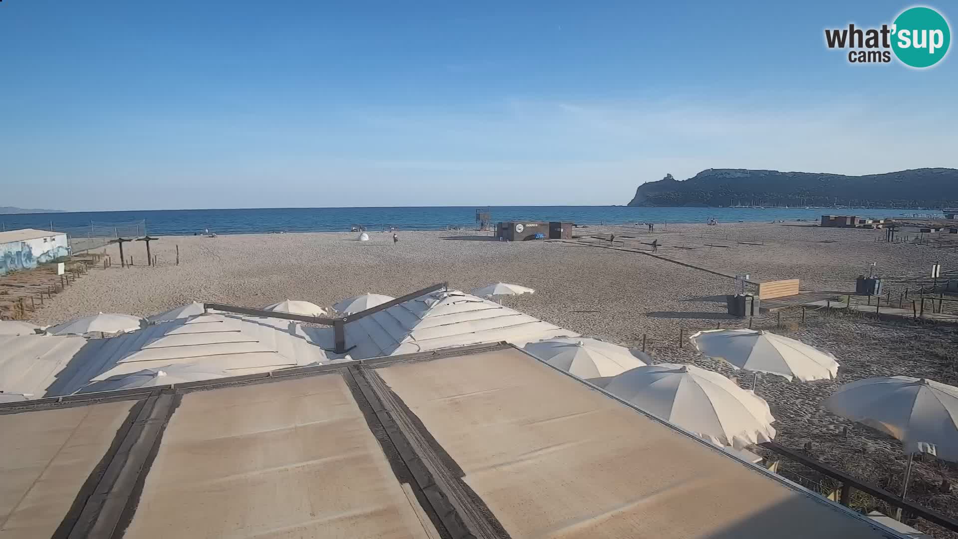 Poetto beach webcam | Cagliari | Sardinija