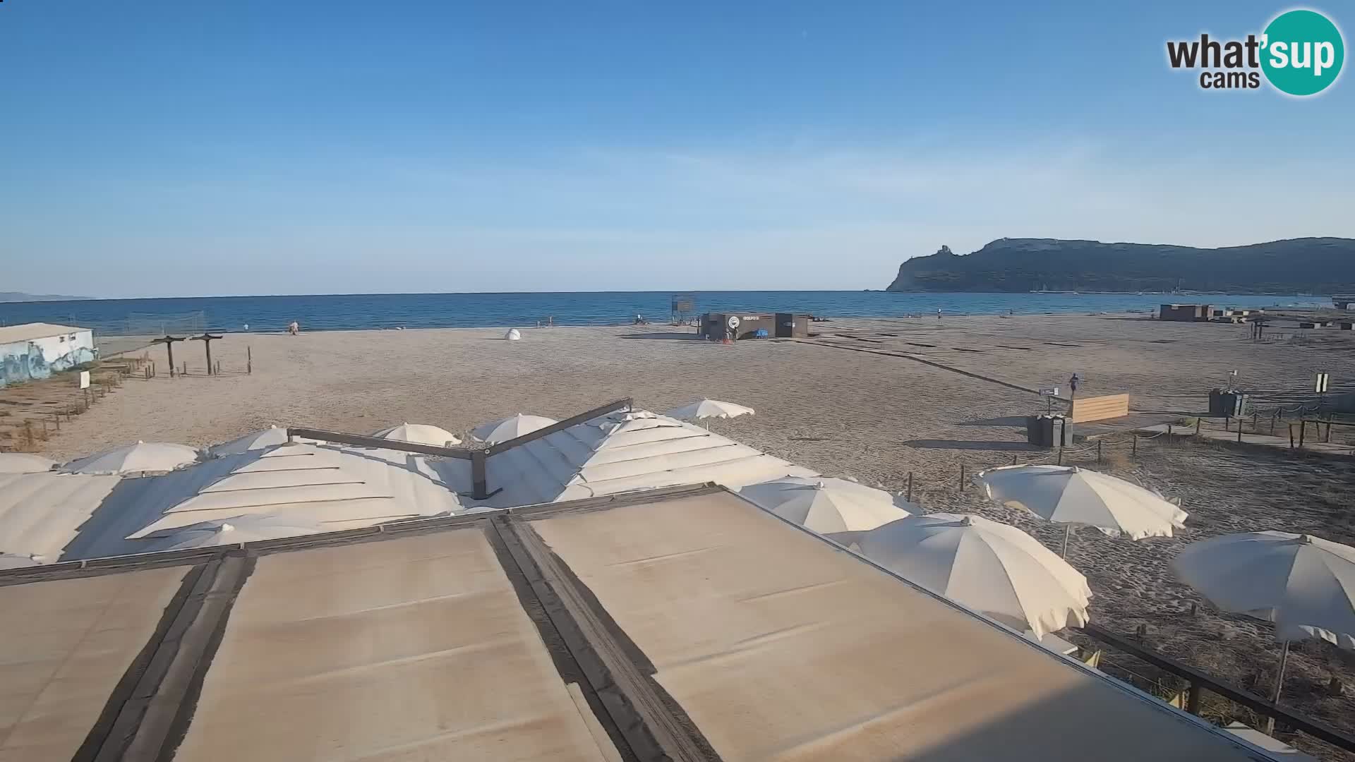Poetto beach webcam | Cagliari | Sardinija