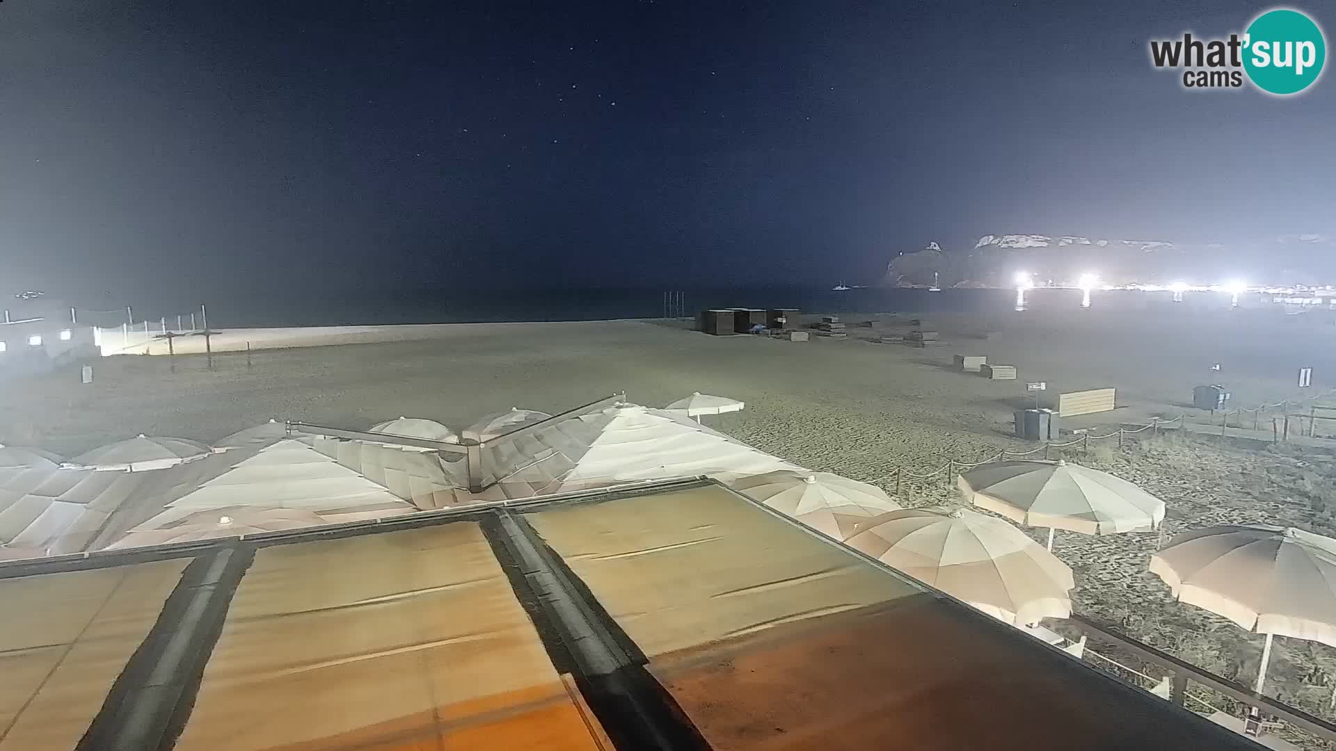 Poetto beach webcam | Cagliari | Sardinija
