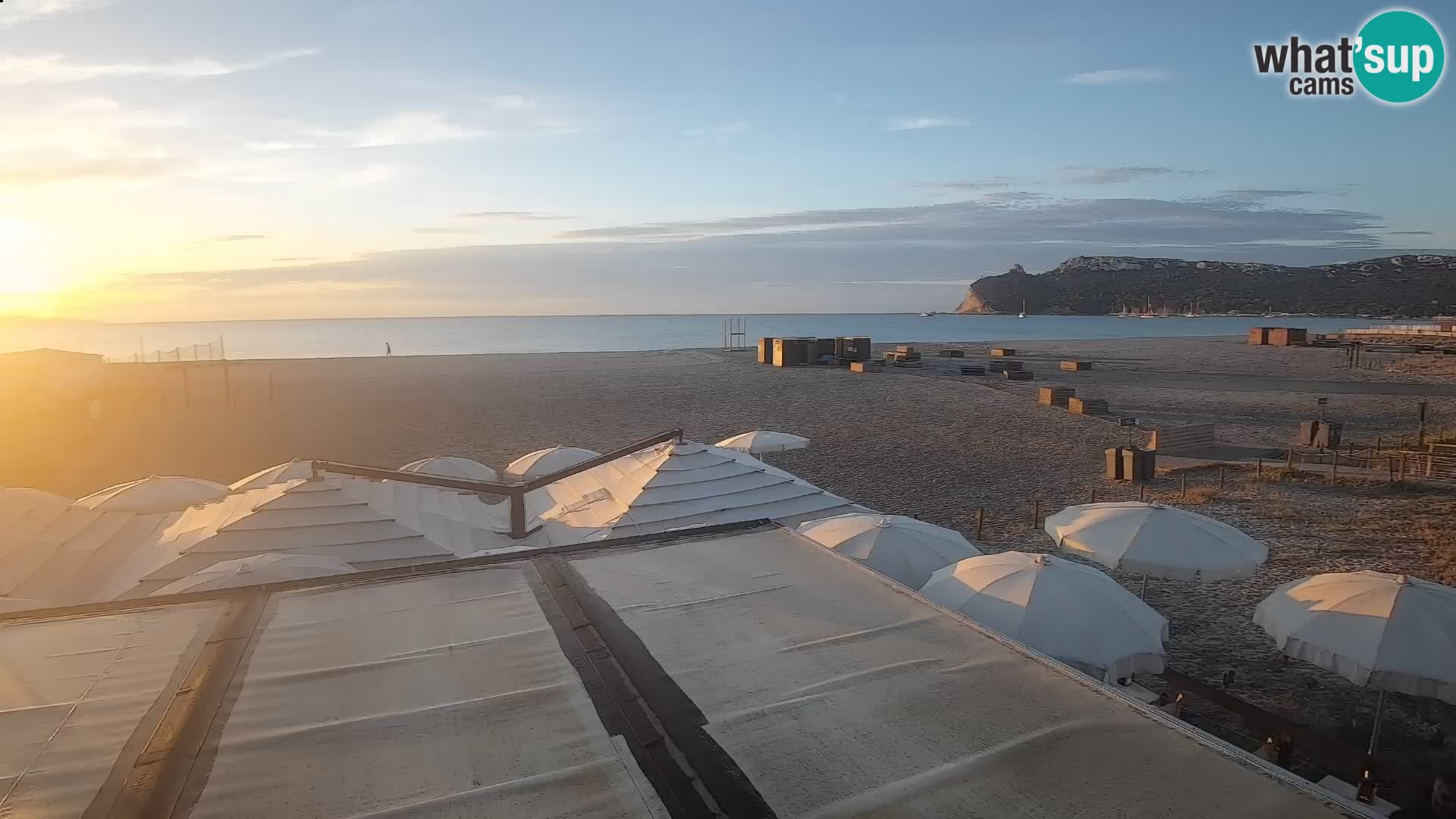 Poetto beach webcam | Cagliari | Sardinija
