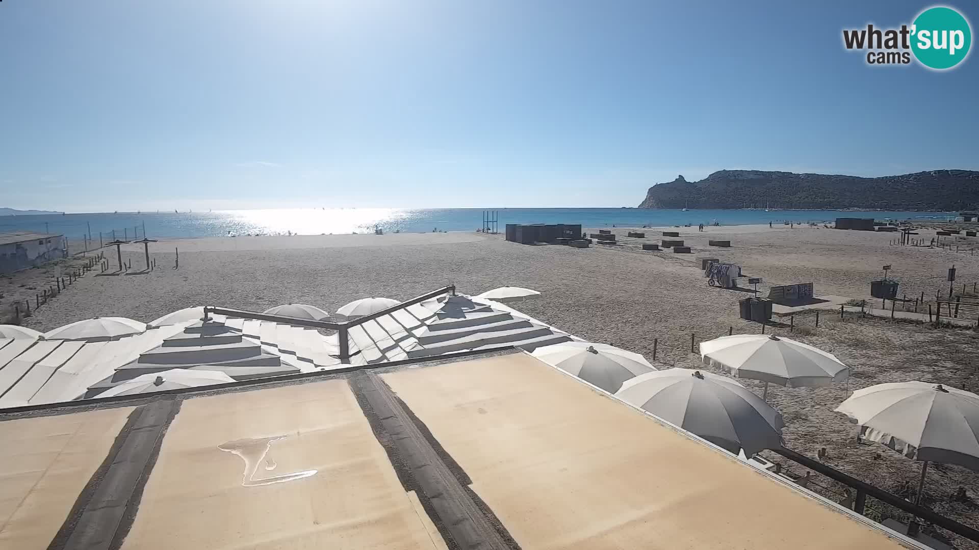 Poetto beach webcam | Cagliari | Sardinija