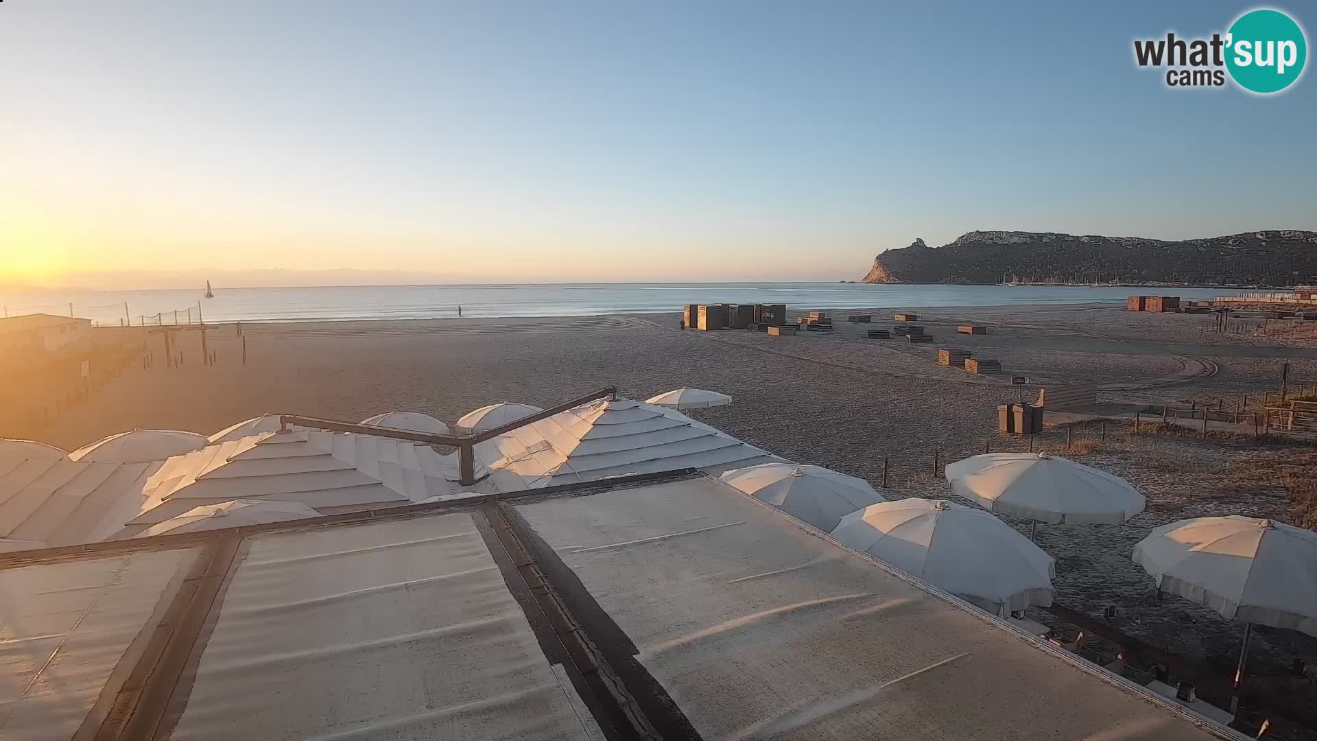 Webcam spiaggia del Poetto | Cagliari | Sardegna