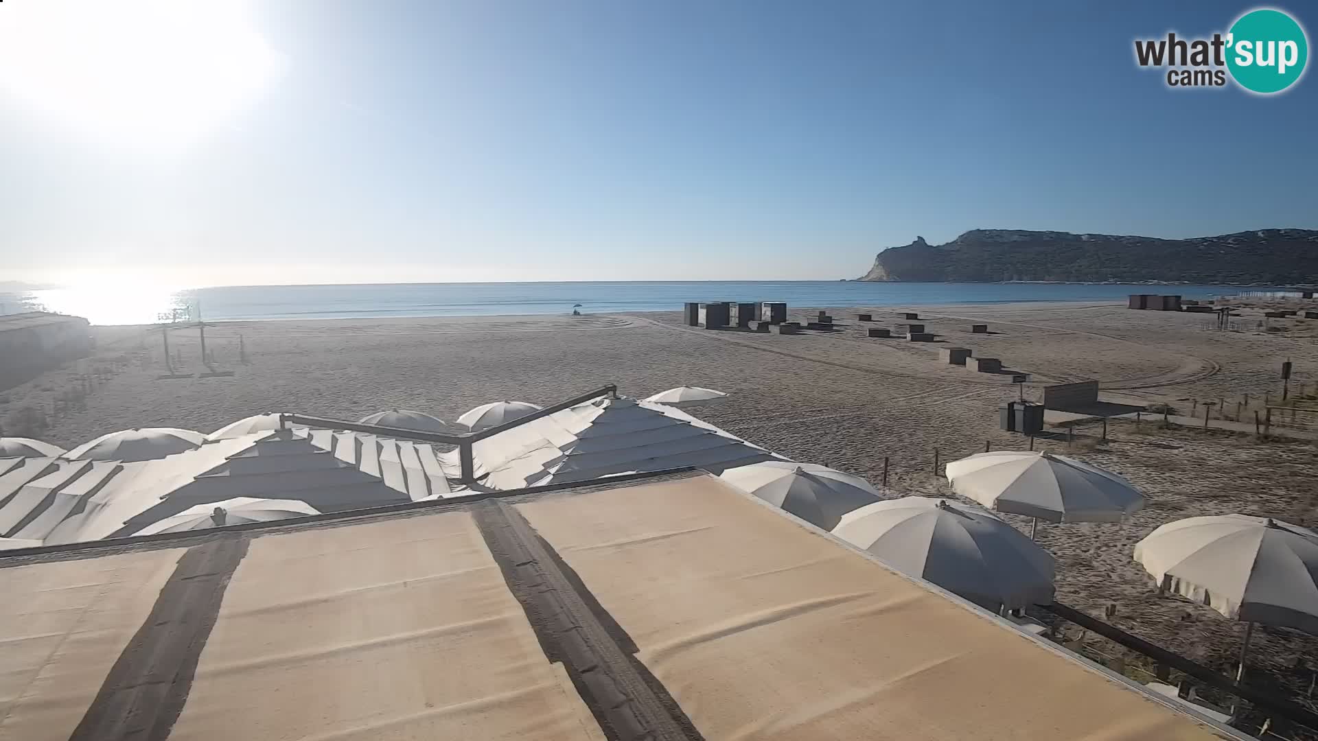 Webcam plage de Poetto | Cagliari | Sardaigne