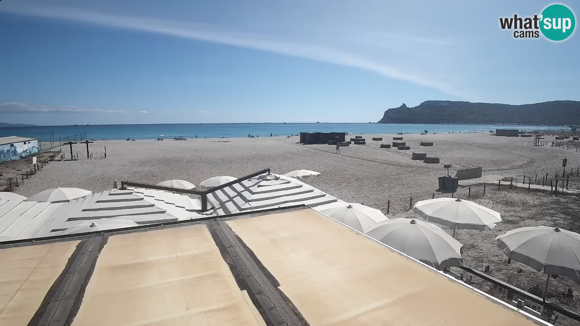 Poetto beach webcam | Cagliari | Sardinija