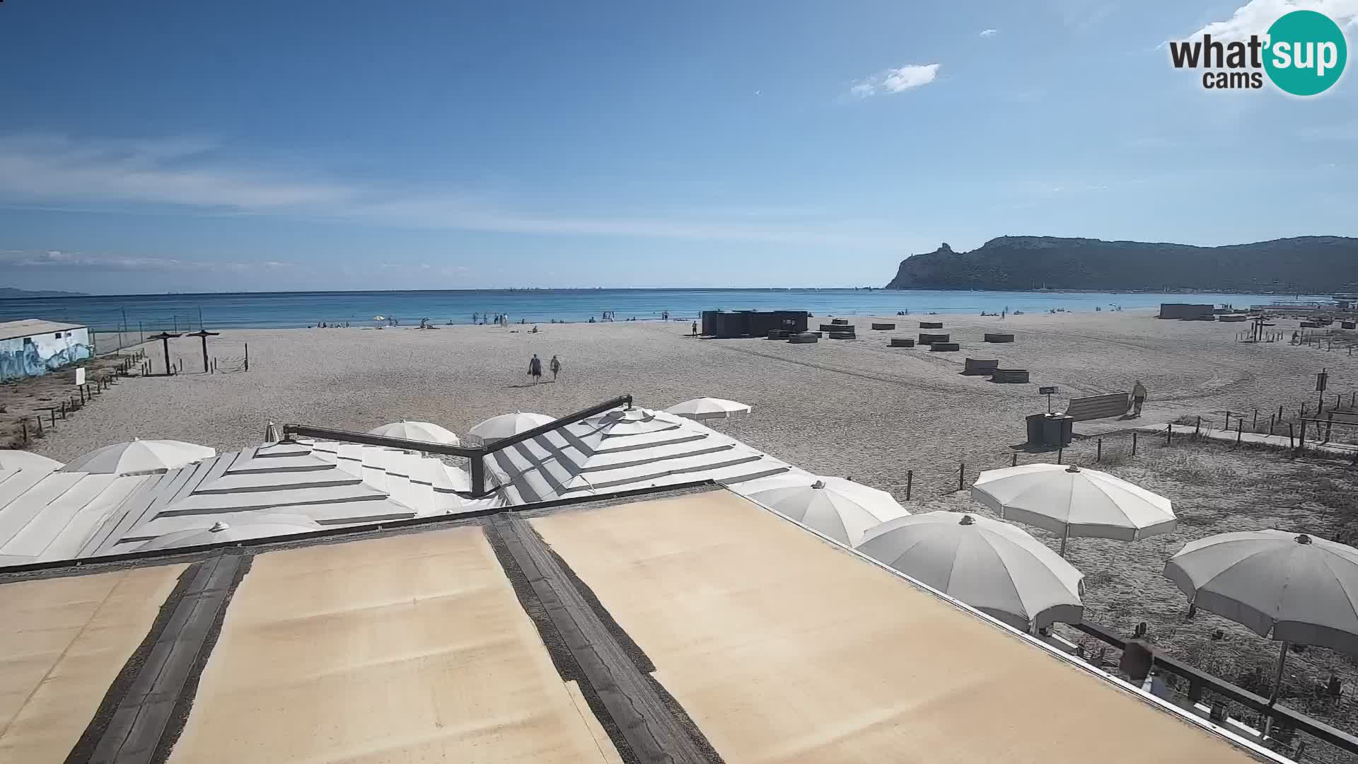 Poetto beach webcam | Cagliari | Sardinija