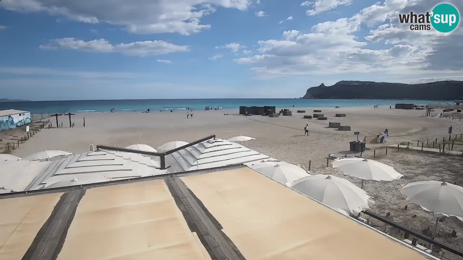 Poetto beach webcam | Cagliari | Sardinija