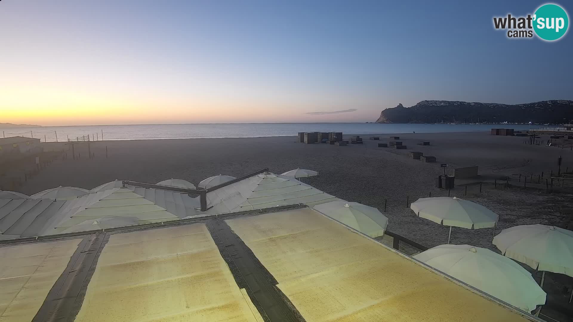 Poetto beach webcam | Cagliari | Sardinija