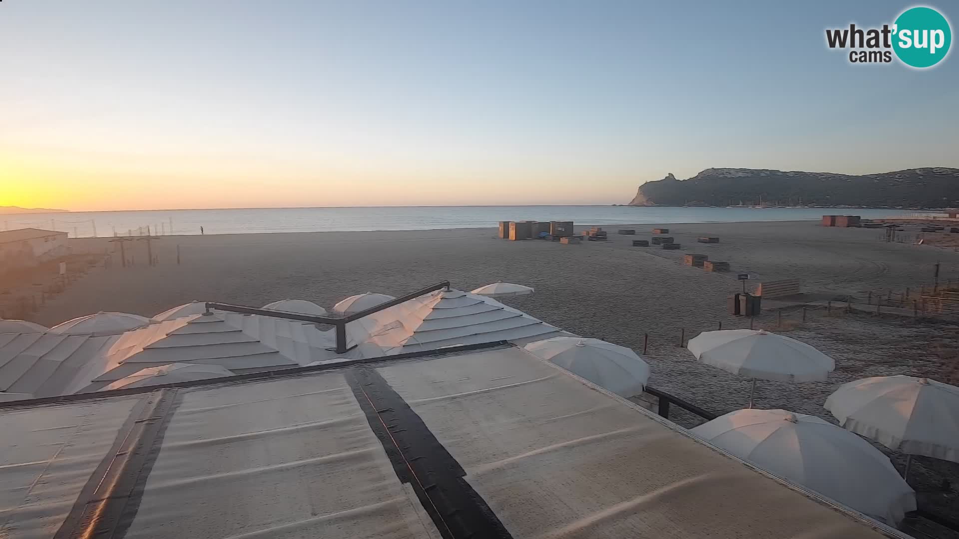 Poetto beach webcam | Cagliari | Sardinija