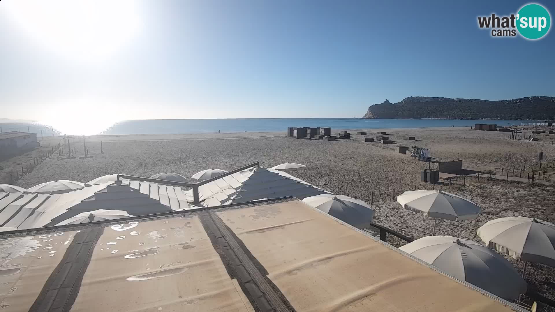 Poetto beach webcam | Cagliari | Sardinija