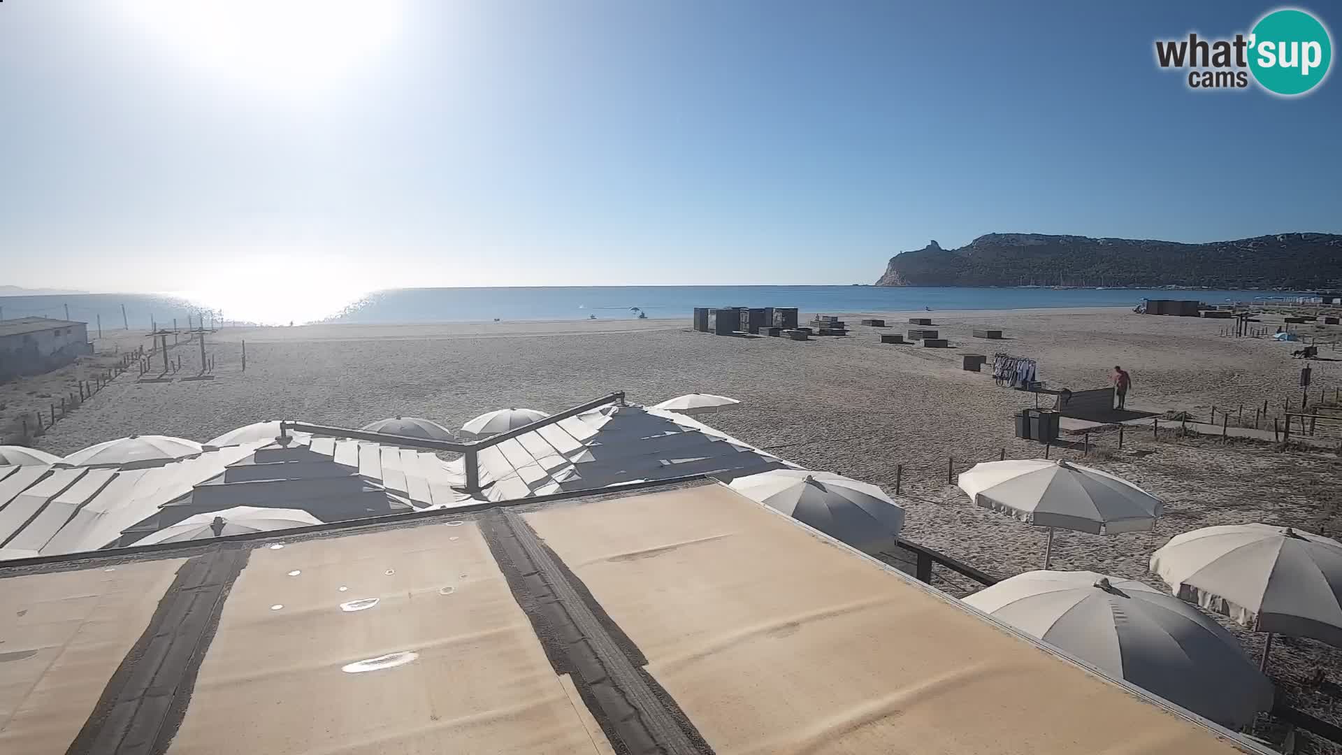 Poetto beach webcam | Cagliari | Sardinija