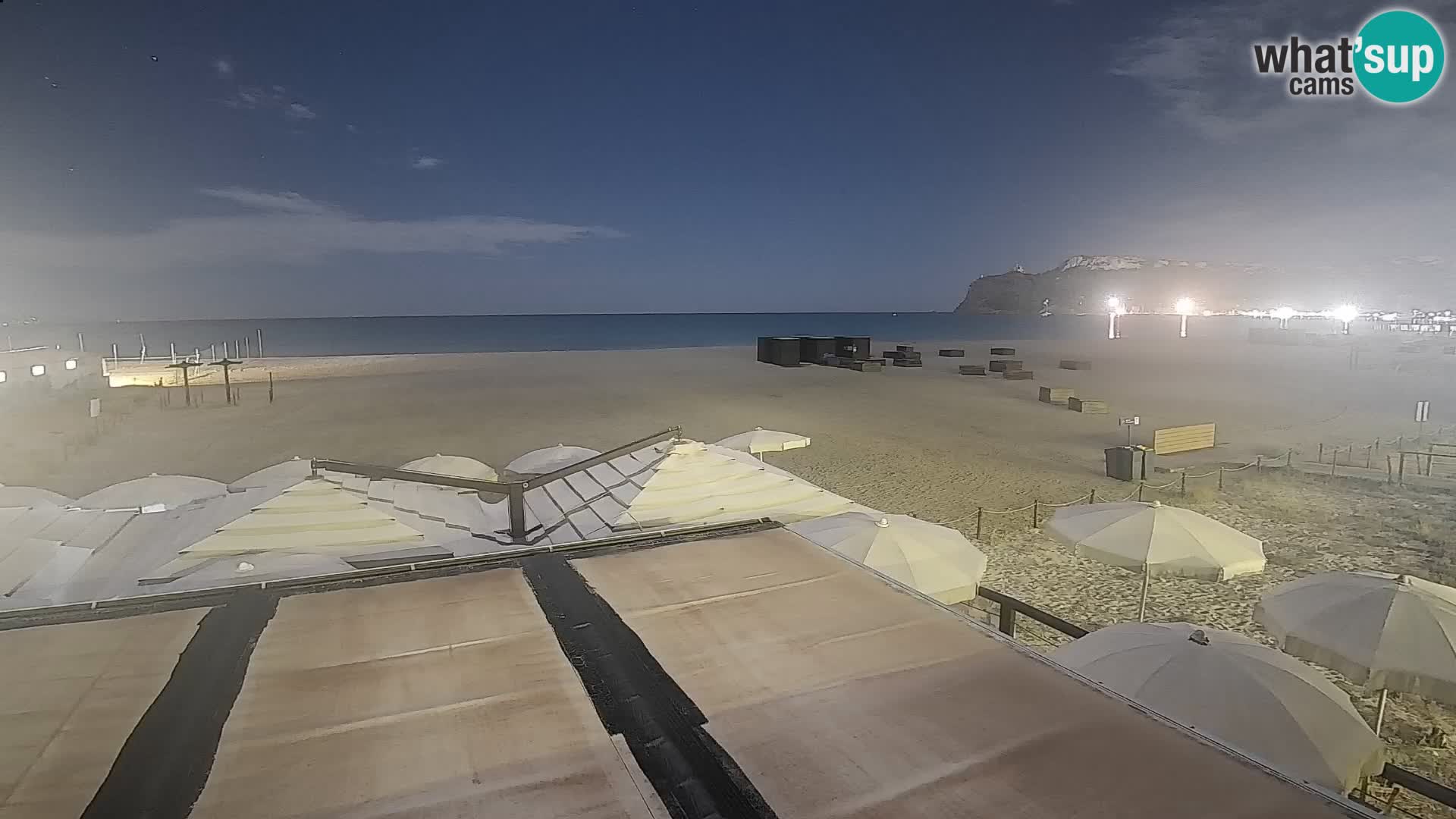 Poetto beach webcam | Cagliari | Sardinija
