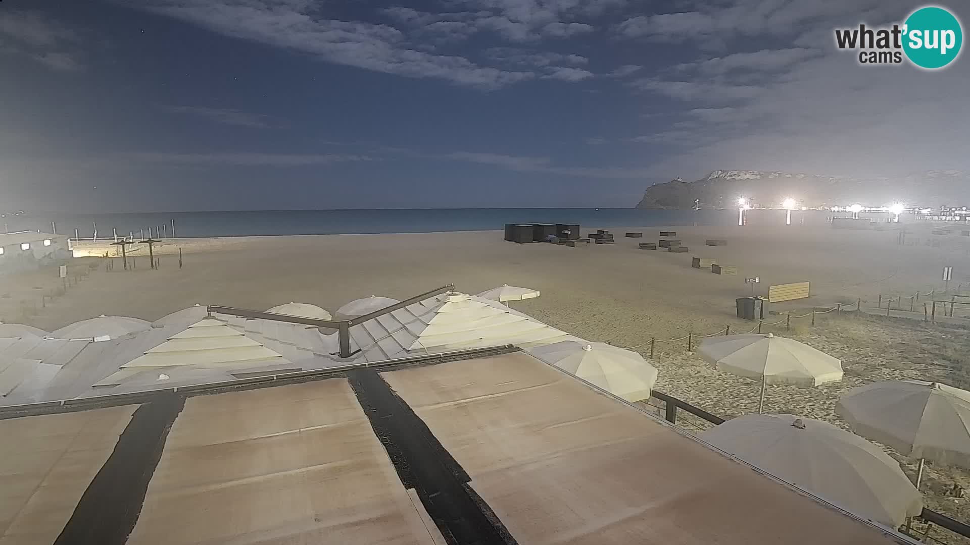 Poetto beach webcam | Cagliari | Sardinija