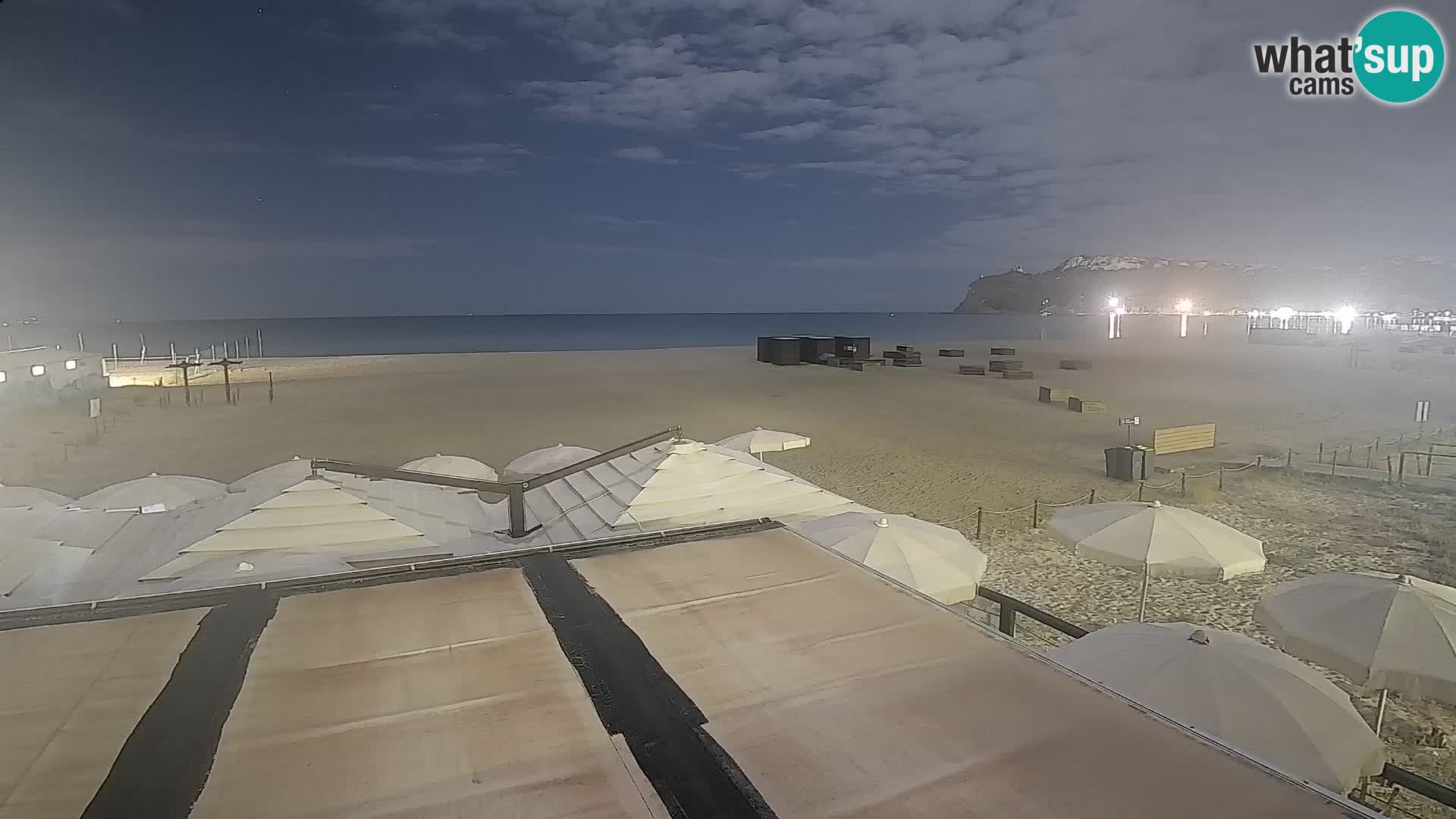 Poetto beach webcam | Cagliari | Sardinija