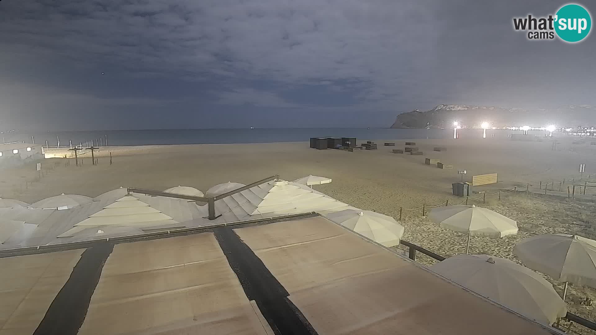 Poetto beach webcam | Cagliari | Sardinija