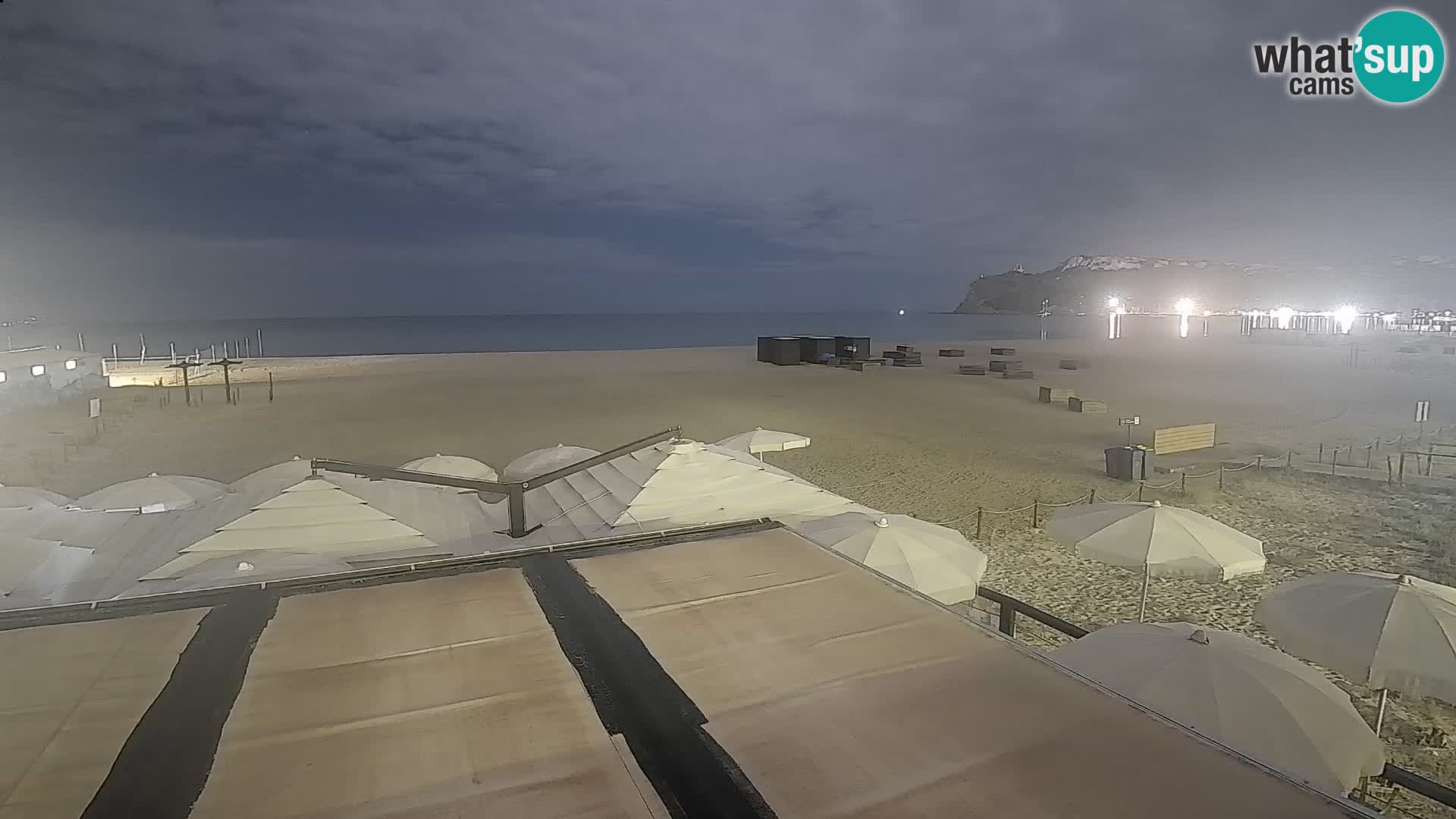 Poetto beach webcam | Cagliari | Sardinija