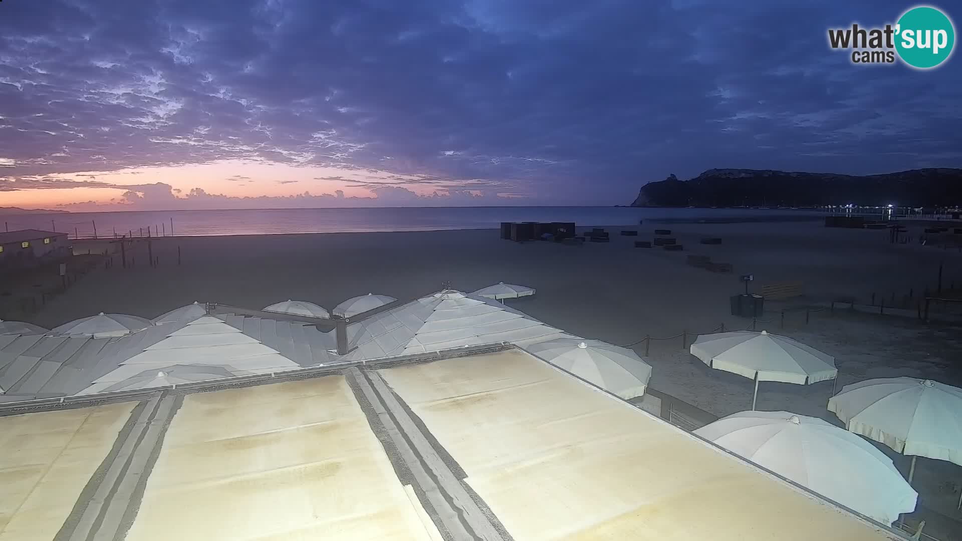 Webcam plage de Poetto | Cagliari | Sardaigne