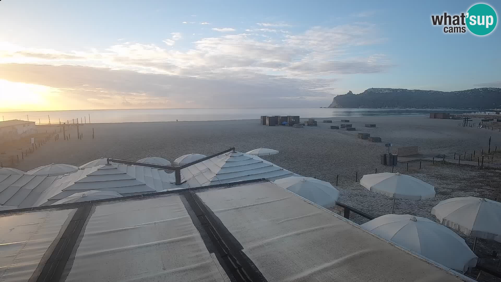 Poetto beach webcam | Cagliari | Sardinija