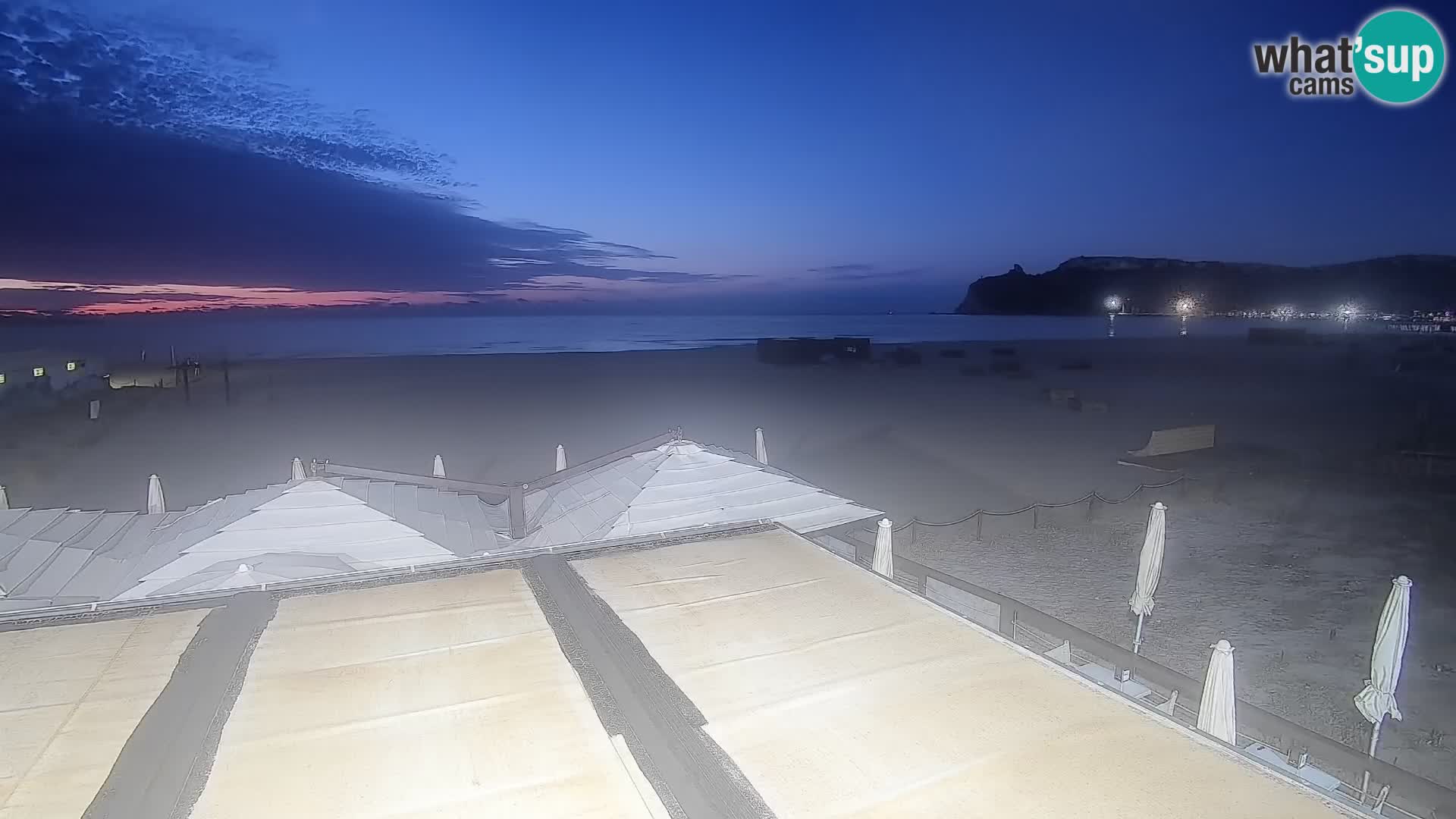 Webcam plage de Poetto | Cagliari | Sardaigne